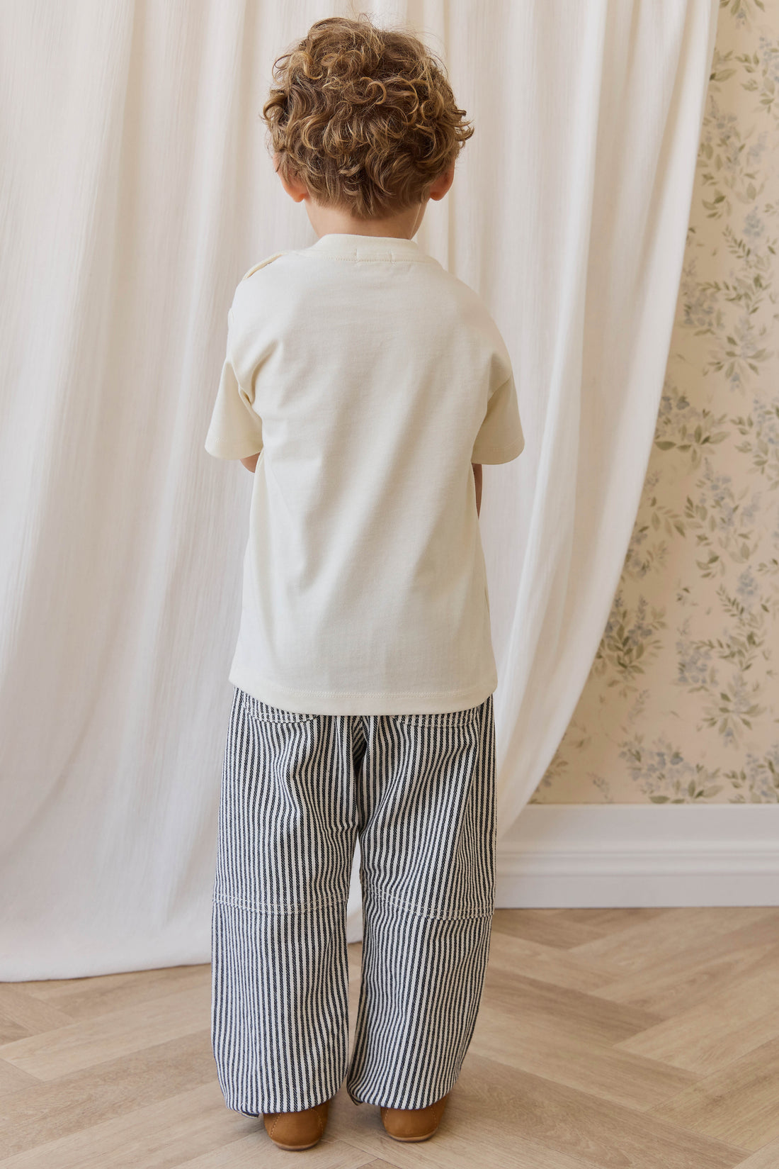 Kingsley Pant-Sailor Stripe Eclipse / Cloud Childrens Pant from Jamie Kay Australia