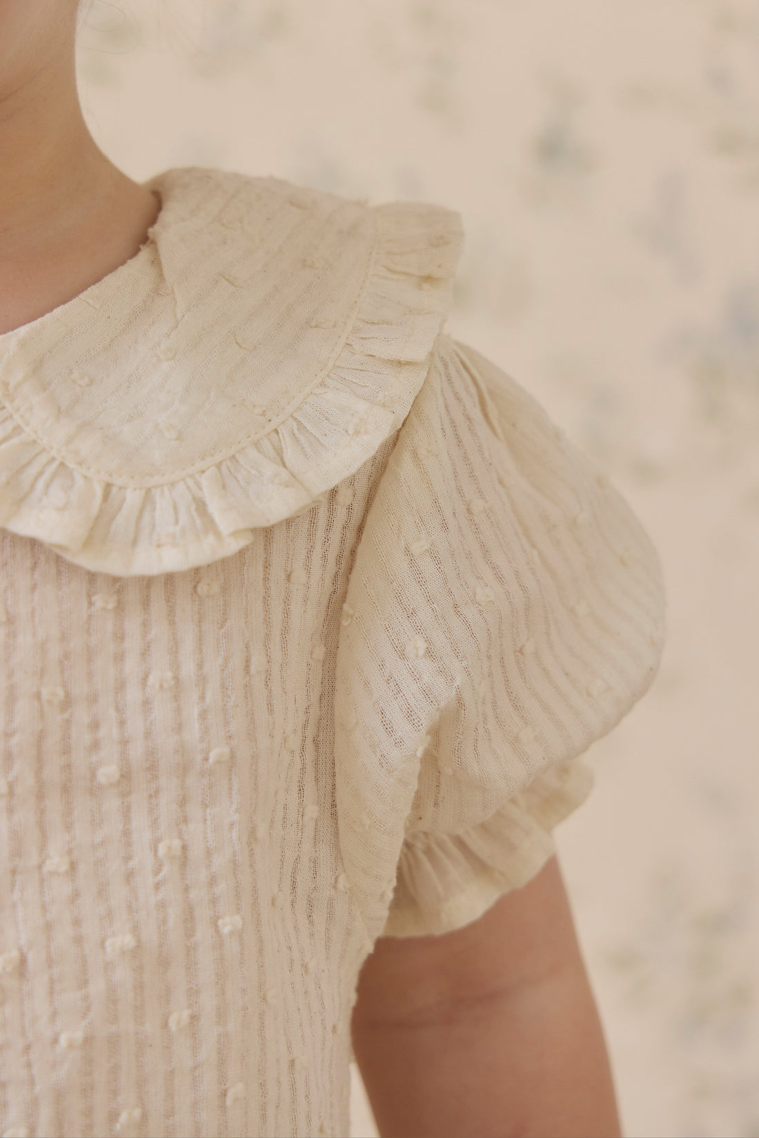 Organic Cotton Bowie Blouse-Parchment Childrens Top from Jamie Kay Australia