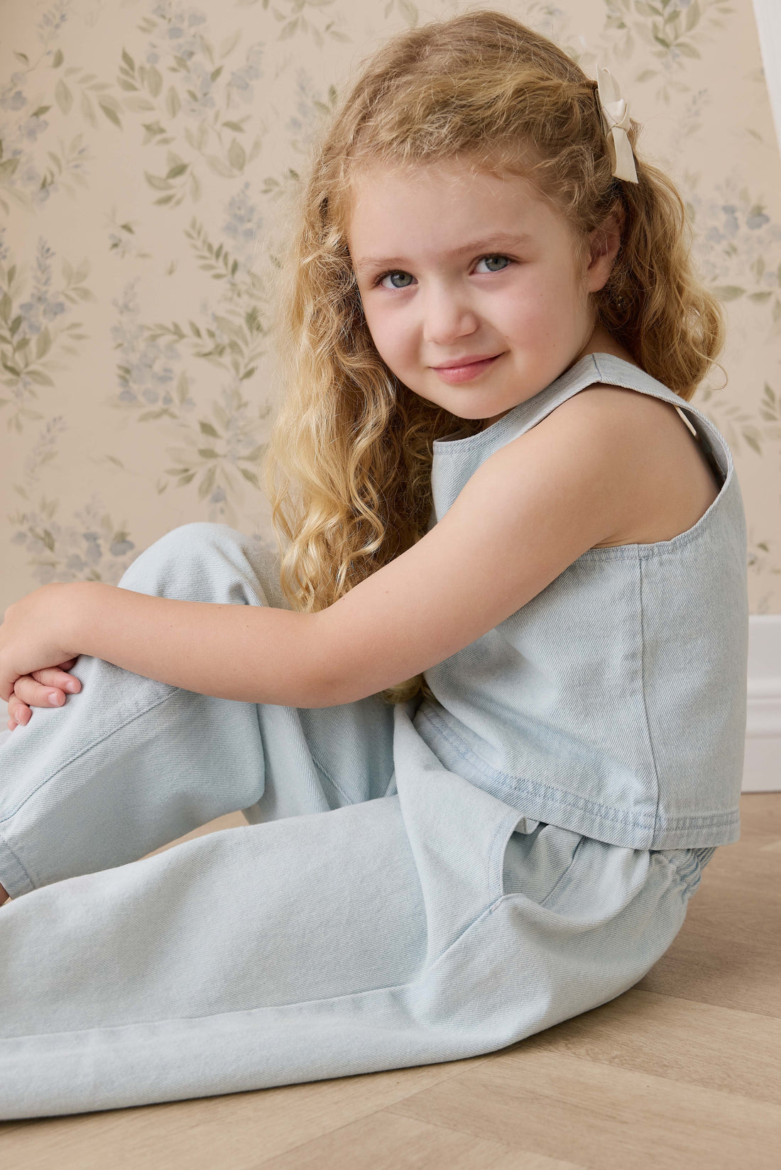 Ira Top-Summer Clouds Childrens Top from Jamie Kay Australia