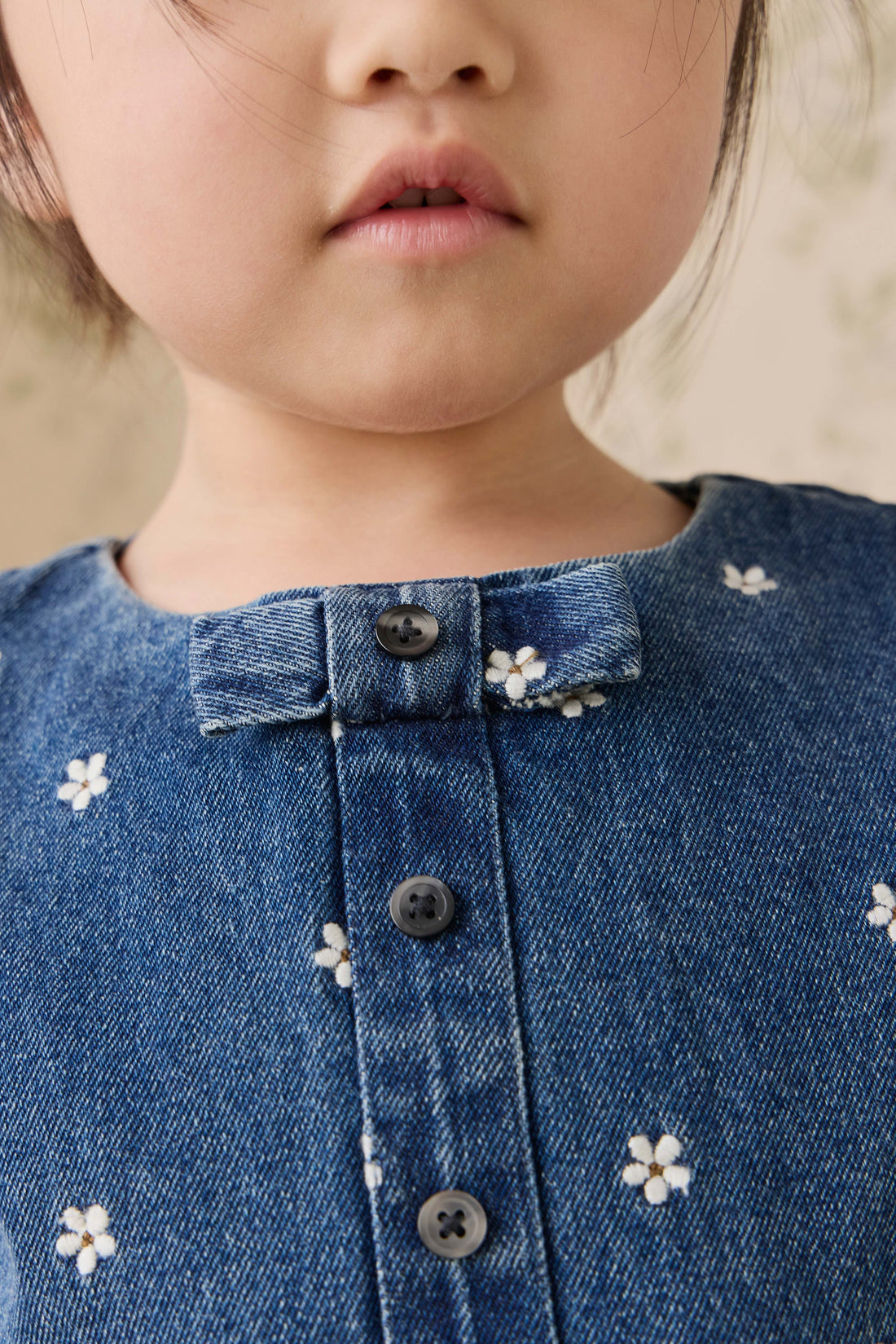 Etta Top-Josie Floral Denim Childrens Top from Jamie Kay Australia