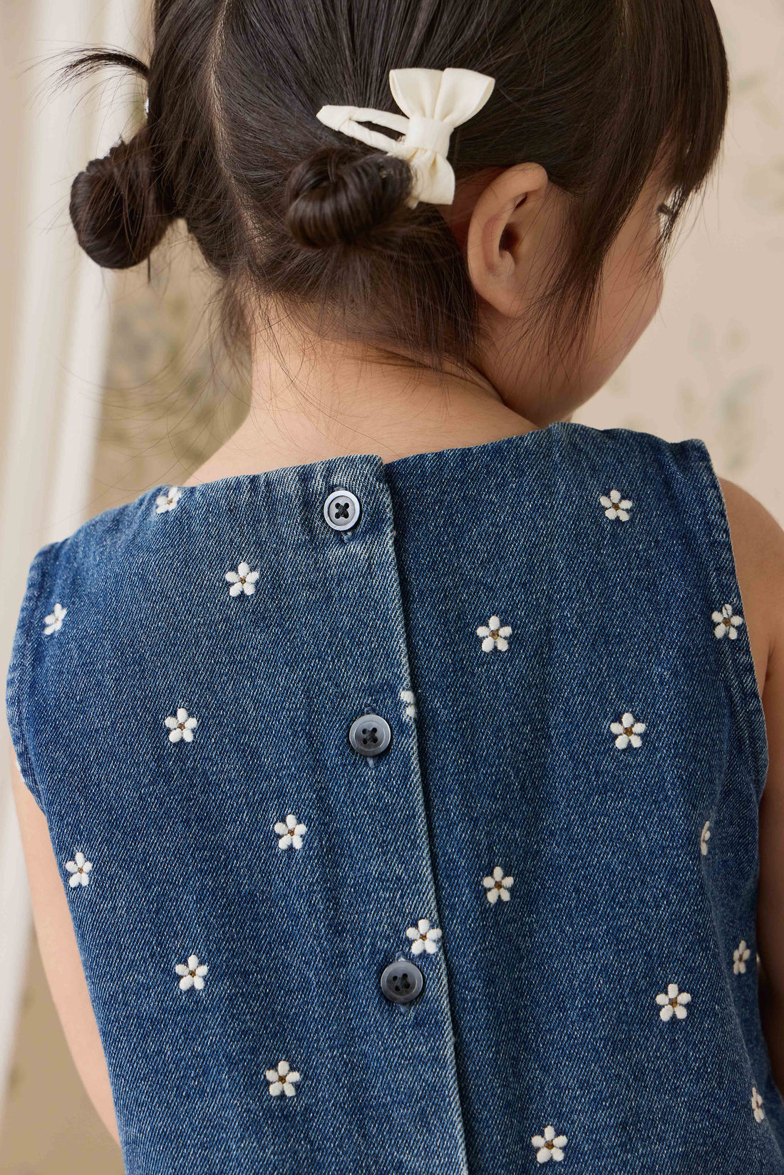 Etta Top-Josie Floral Denim Childrens Top from Jamie Kay Australia