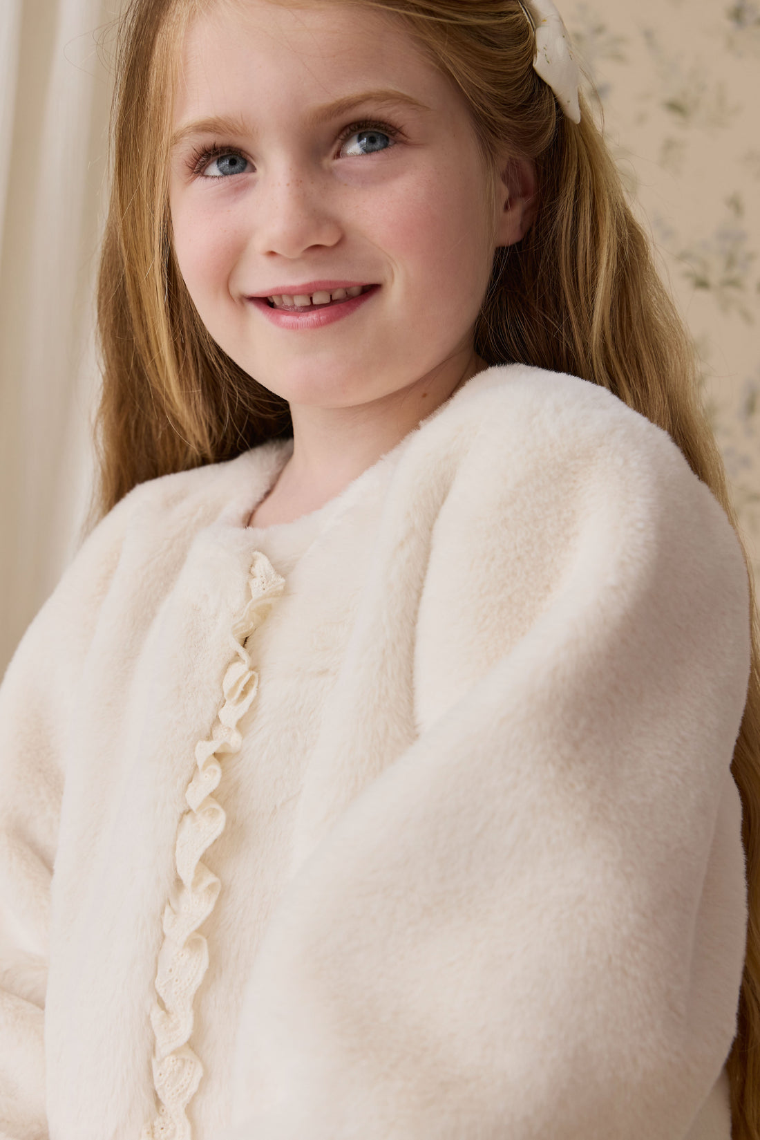 Bowie Jacket-Vanilla Childrens Footwear from Jamie Kay Australia