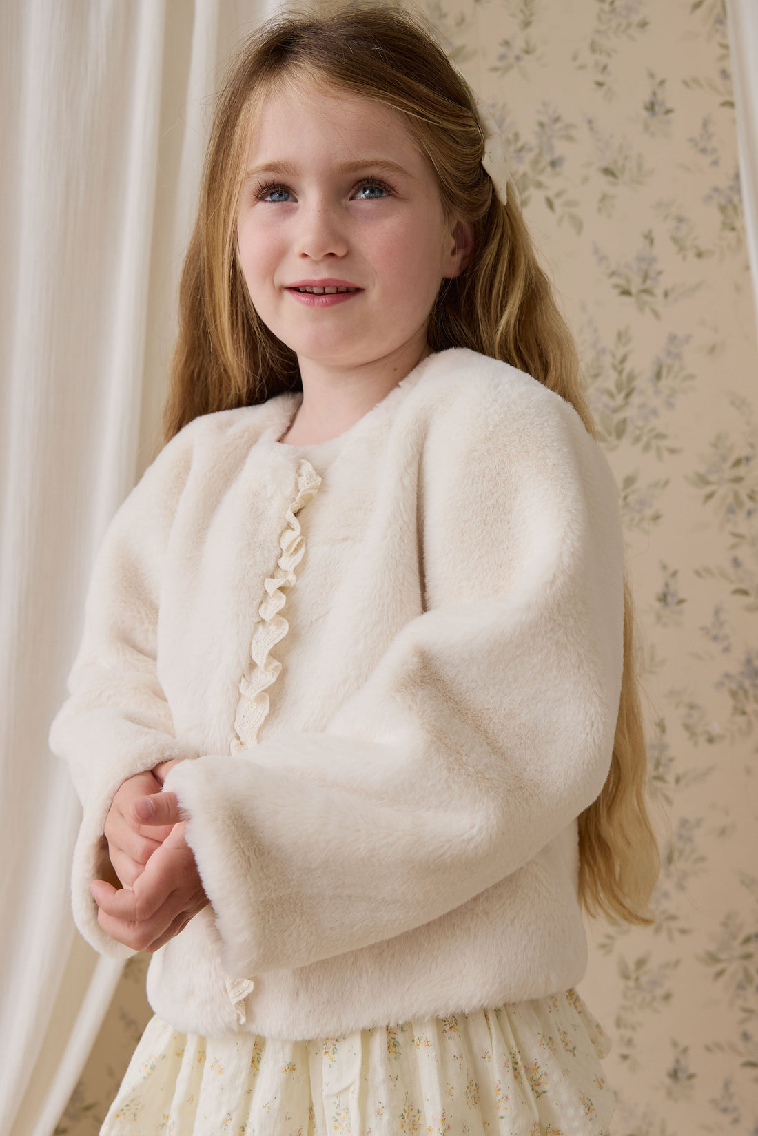 Bowie Jacket-Vanilla Childrens Footwear from Jamie Kay Australia