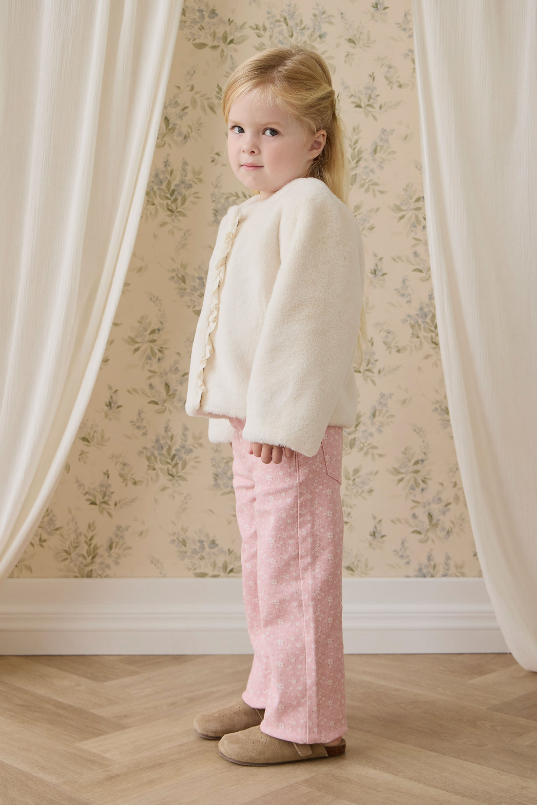 Bowie Jacket-Vanilla Childrens Footwear from Jamie Kay Australia