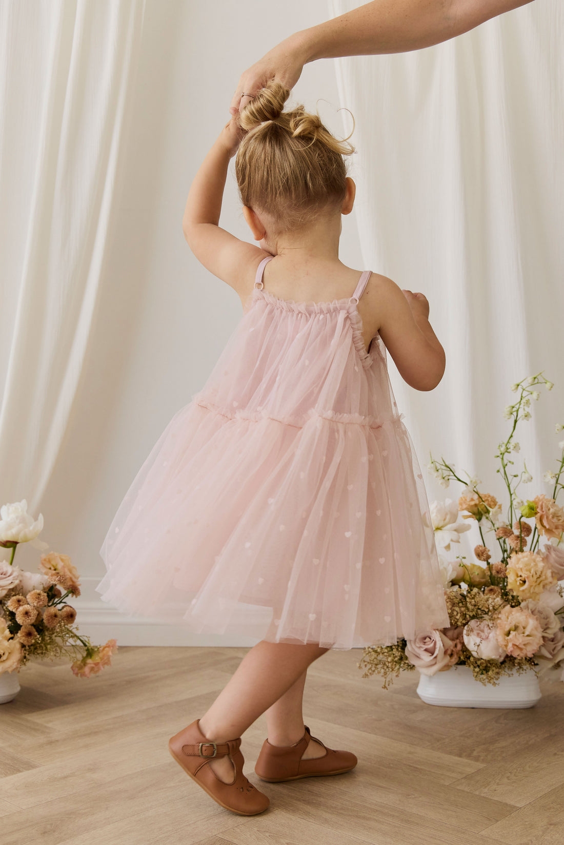 Nylah Dress - Petite Heart Rosie Childrens Dress from Jamie Kay Australia