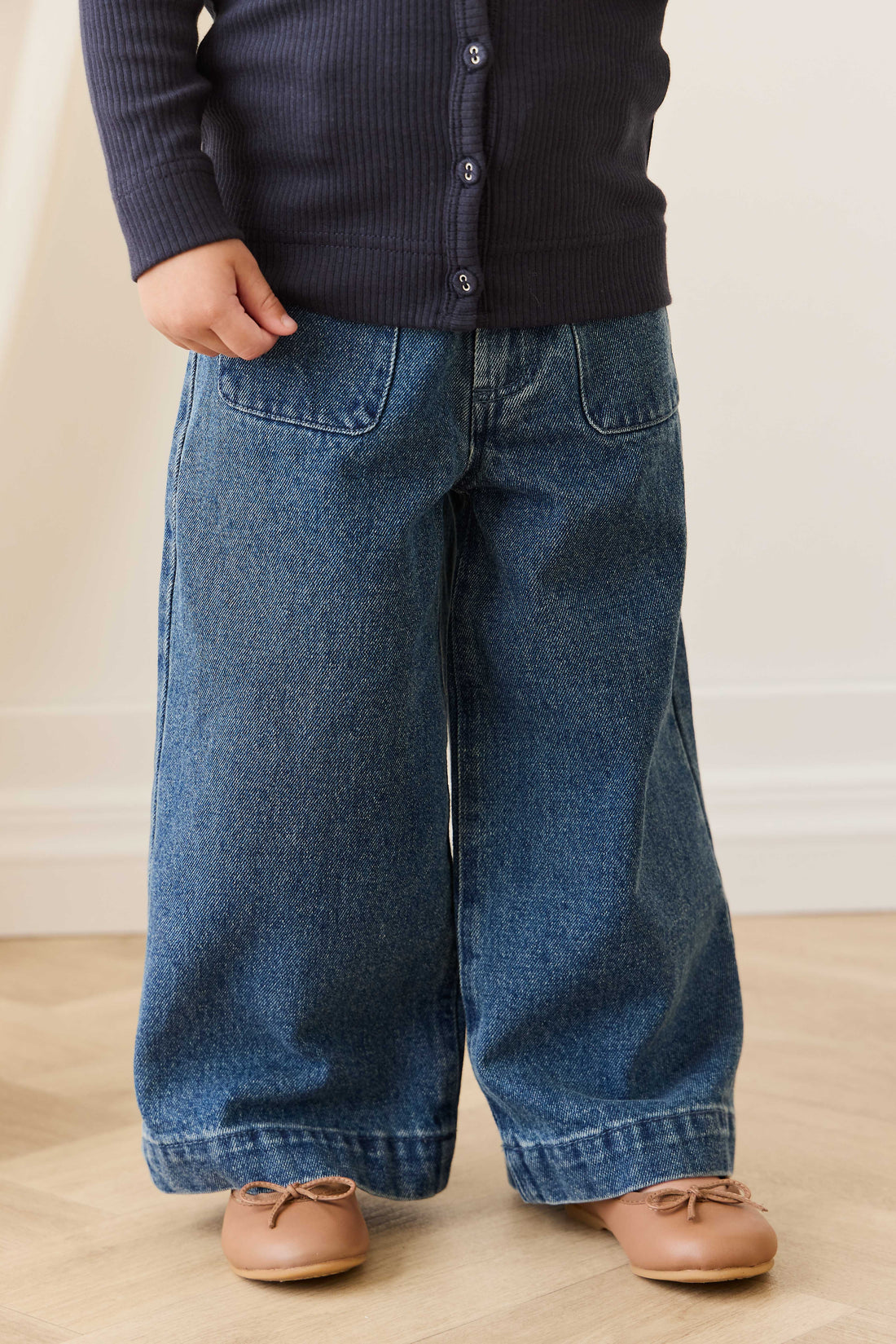Theodora Pant - Classic Denim Childrens Pant from Jamie Kay Australia