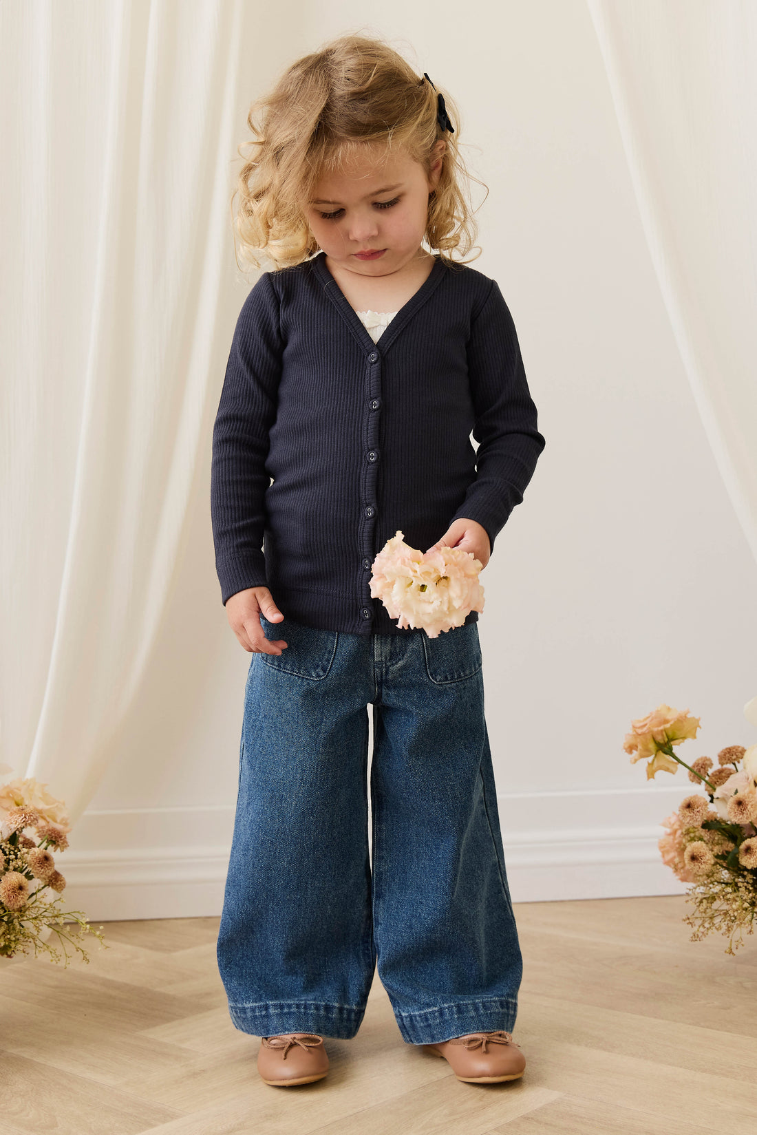 Organic Cotton Modal Cardigan - Eclipse Childrens Cardigan from Jamie Kay Australia