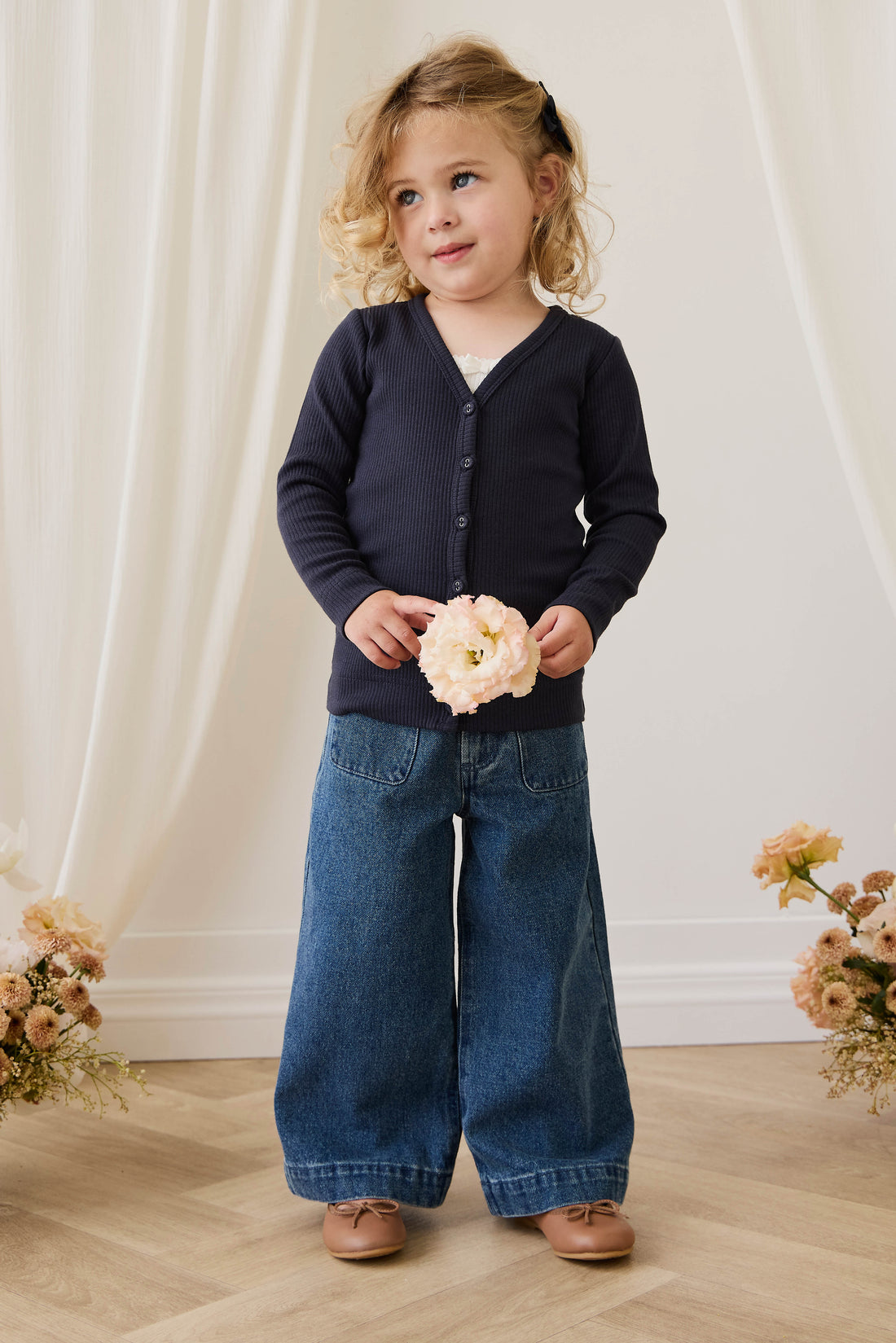 Organic Cotton Modal Cardigan - Eclipse Childrens Cardigan from Jamie Kay Australia