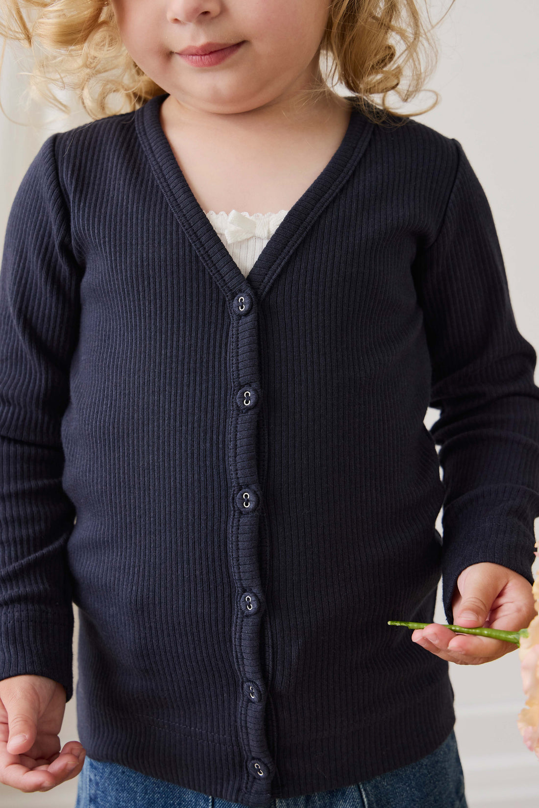 Organic Cotton Modal Cardigan - Eclipse Childrens Cardigan from Jamie Kay Australia
