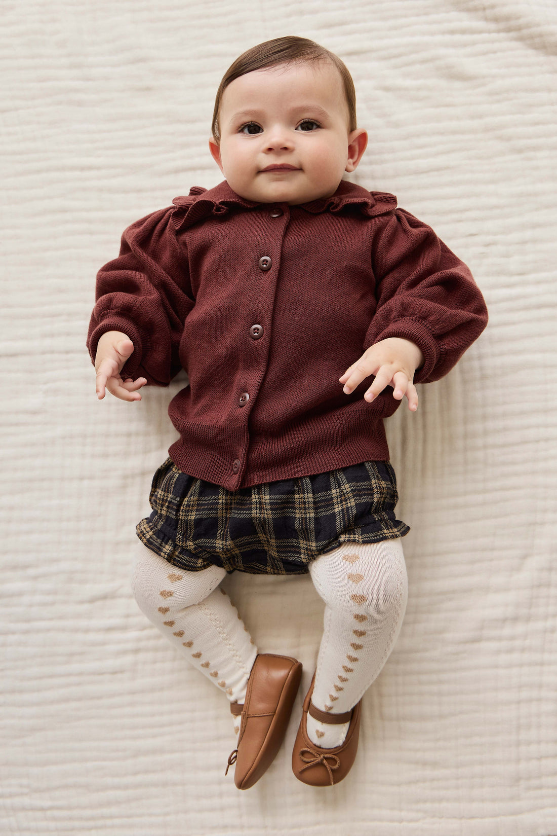 Bonnie Cardigan - Chocolate Chip Childrens Cardigan from Jamie Kay Australia