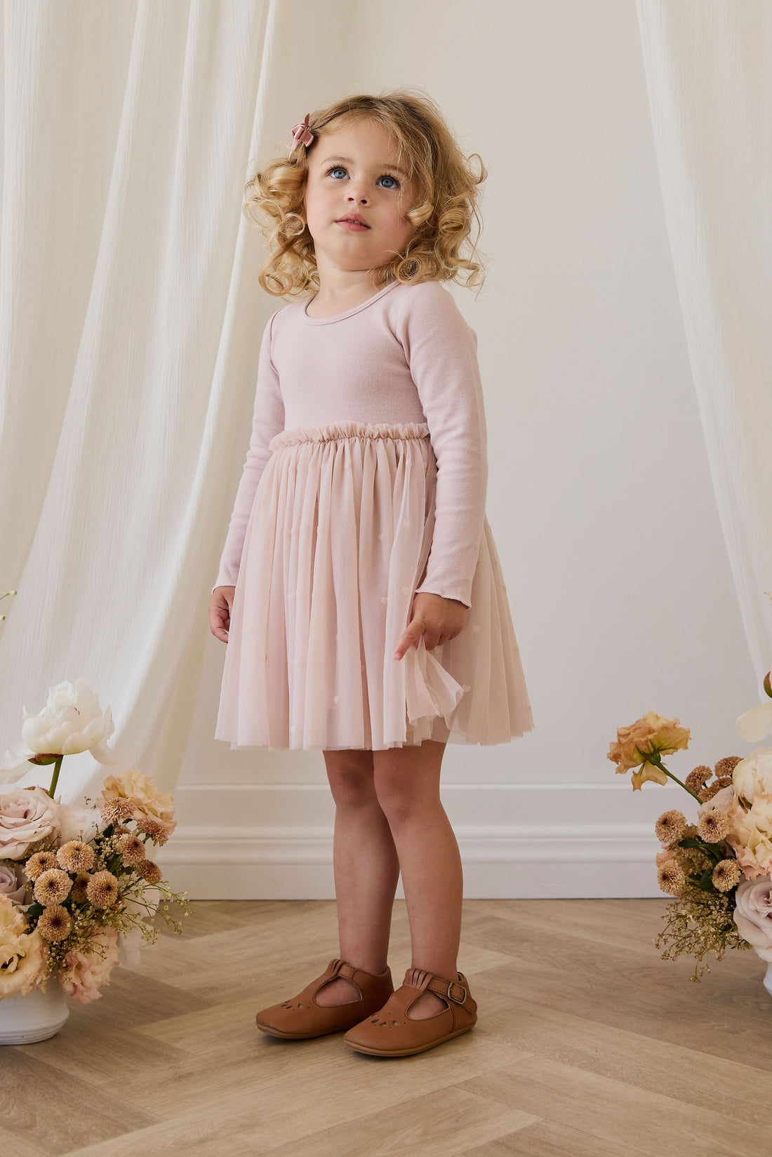 Anna Tulle Dress - Petite Heart Rosie Childrens Dress from Jamie Kay Australia