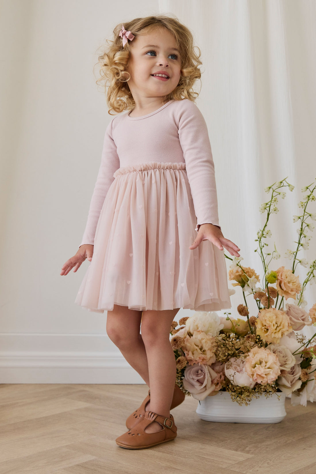Anna Tulle Dress - Petite Heart Rosie Childrens Dress from Jamie Kay Australia