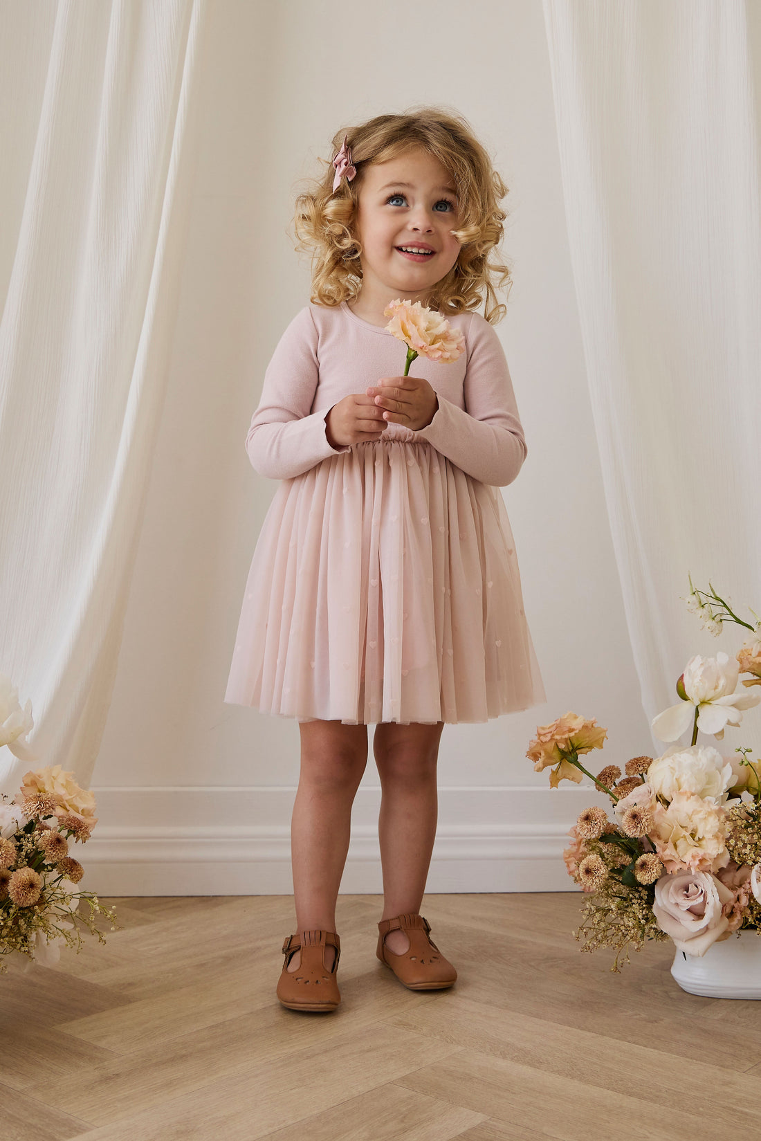 Anna Tulle Dress - Petite Heart Rosie Childrens Dress from Jamie Kay Australia