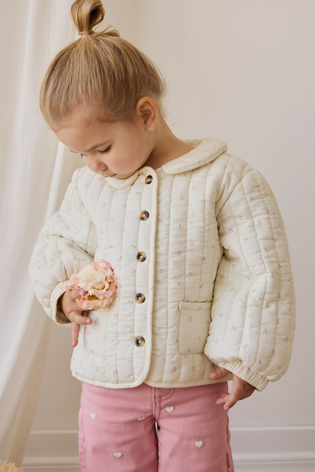 Blair Pant - Petite Heart Rose Childrens Pant from Jamie Kay Australia