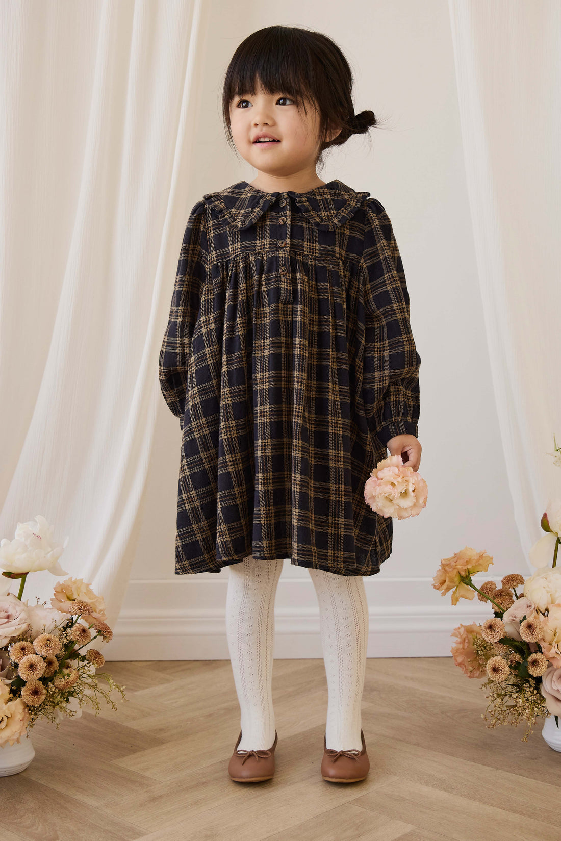 Zuri Ballet Flat - Camel Childrens Footwear from Jamie Kay Australia
