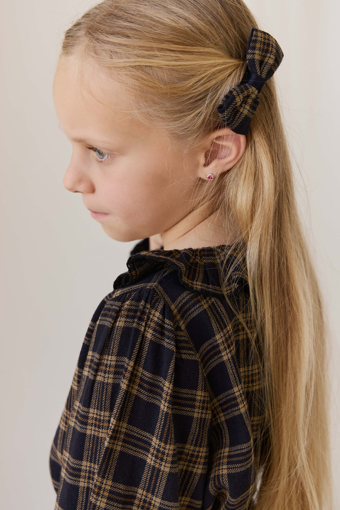 Organic Cotton Cecile Top - Woodland Check Childrens Top from Jamie Kay Australia