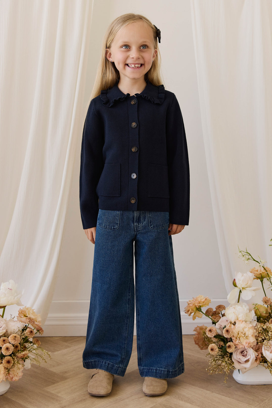Theodora Pant - Classic Denim Childrens Pant from Jamie Kay Australia