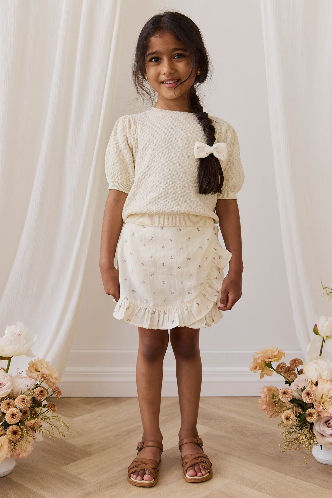Annie Top - Vanilla Childrens Top from Jamie Kay Australia
