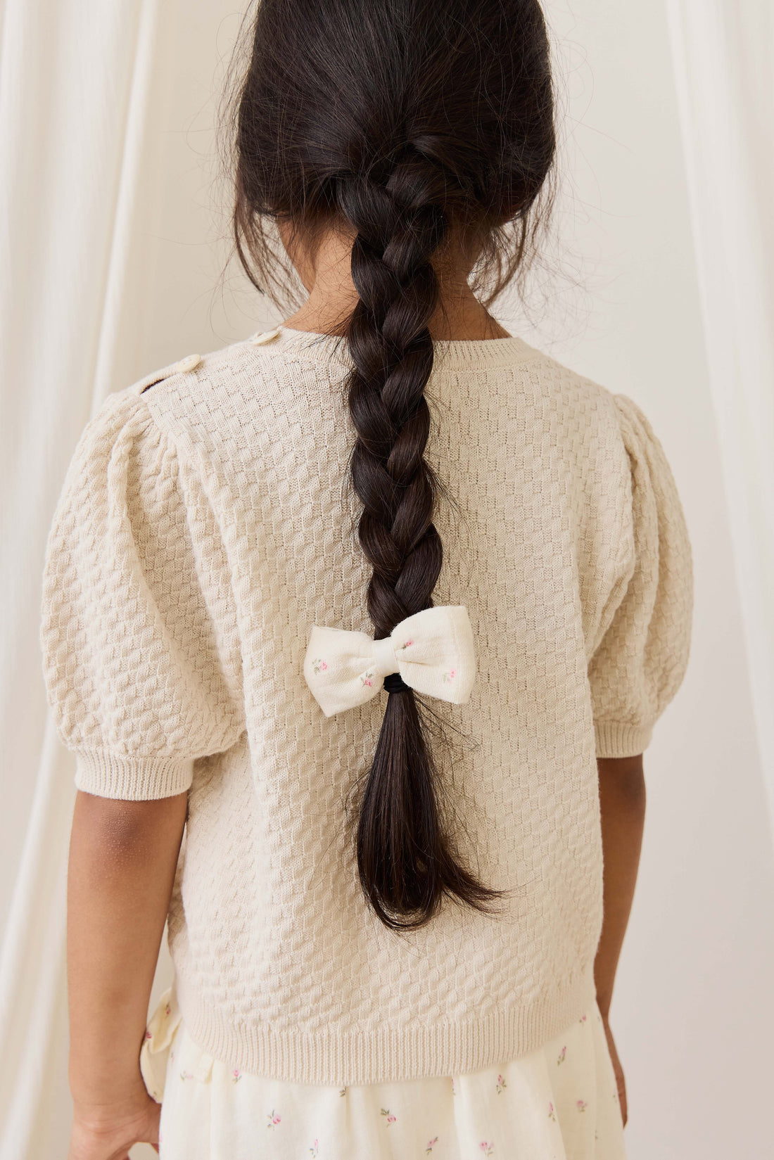 Organic Cotton Desiree Bow - Willow Rose Childrens Bow from Jamie Kay Australia