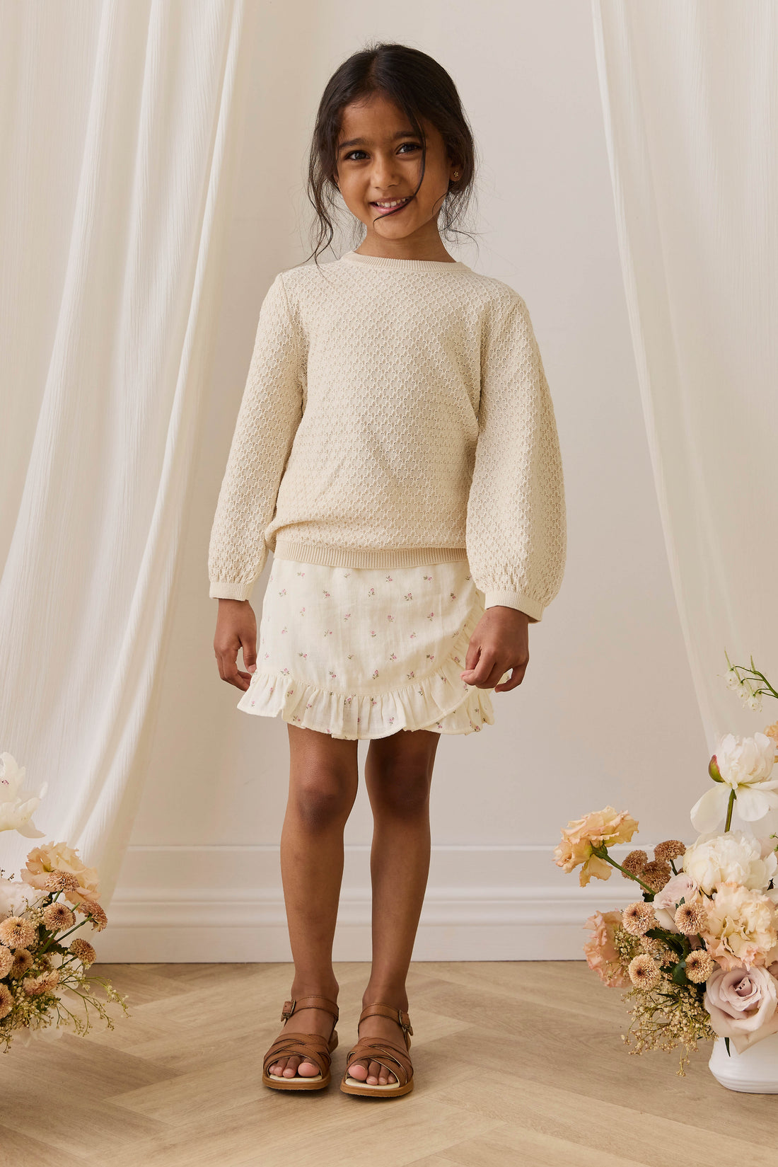 Mabel Jumper - Vanilla Childrens Jumper from Jamie Kay Australia