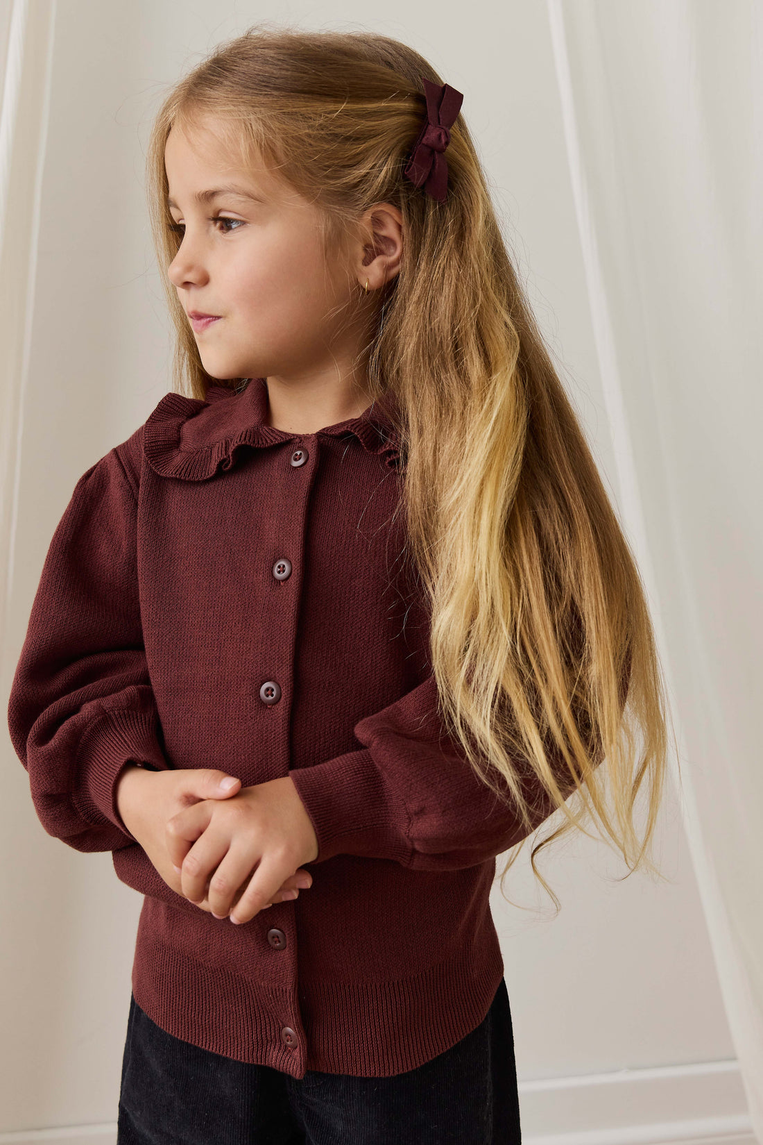 Bonnie Cardigan - Chocolate Chip Childrens Cardigan from Jamie Kay Australia