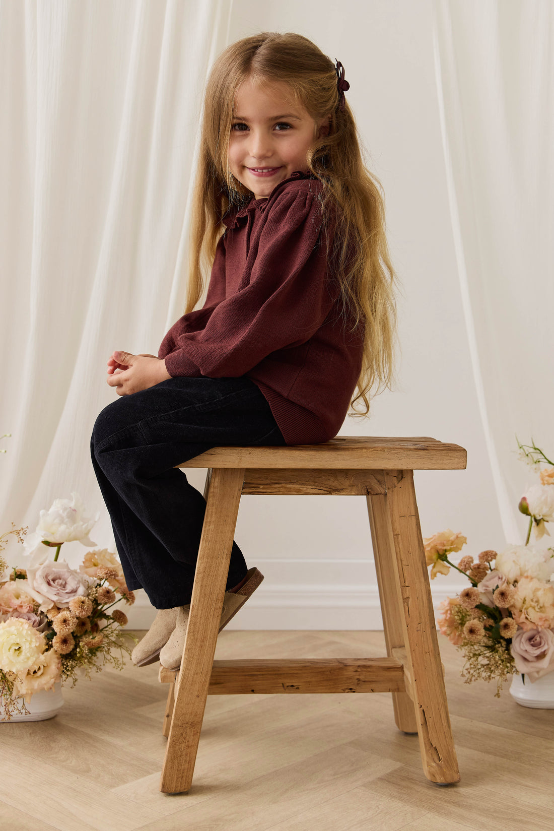 Bonnie Cardigan - Chocolate Chip Childrens Cardigan from Jamie Kay Australia