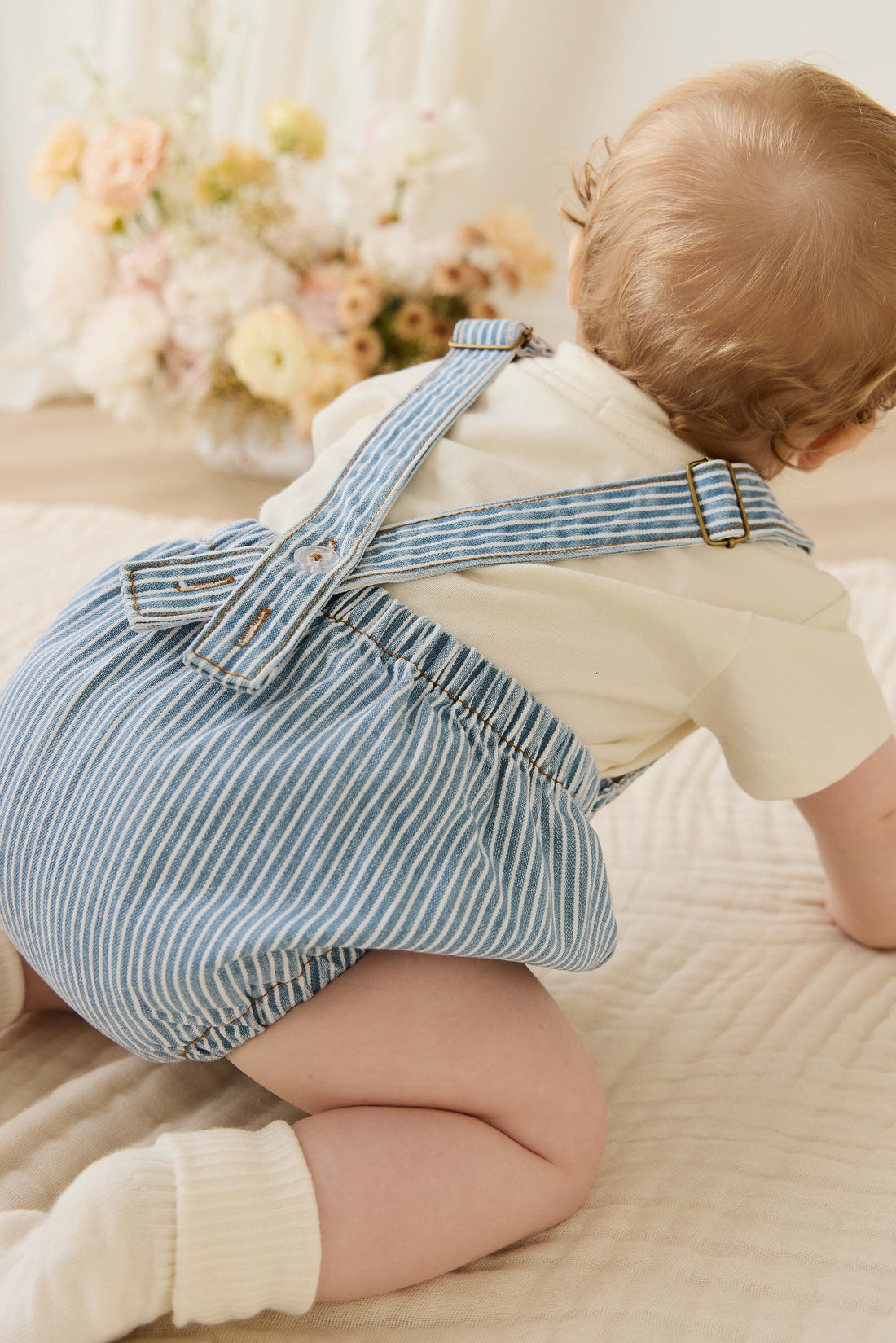 Pax Playsuit - Holiday Stripe Childrens Playsuit from Jamie Kay Australia