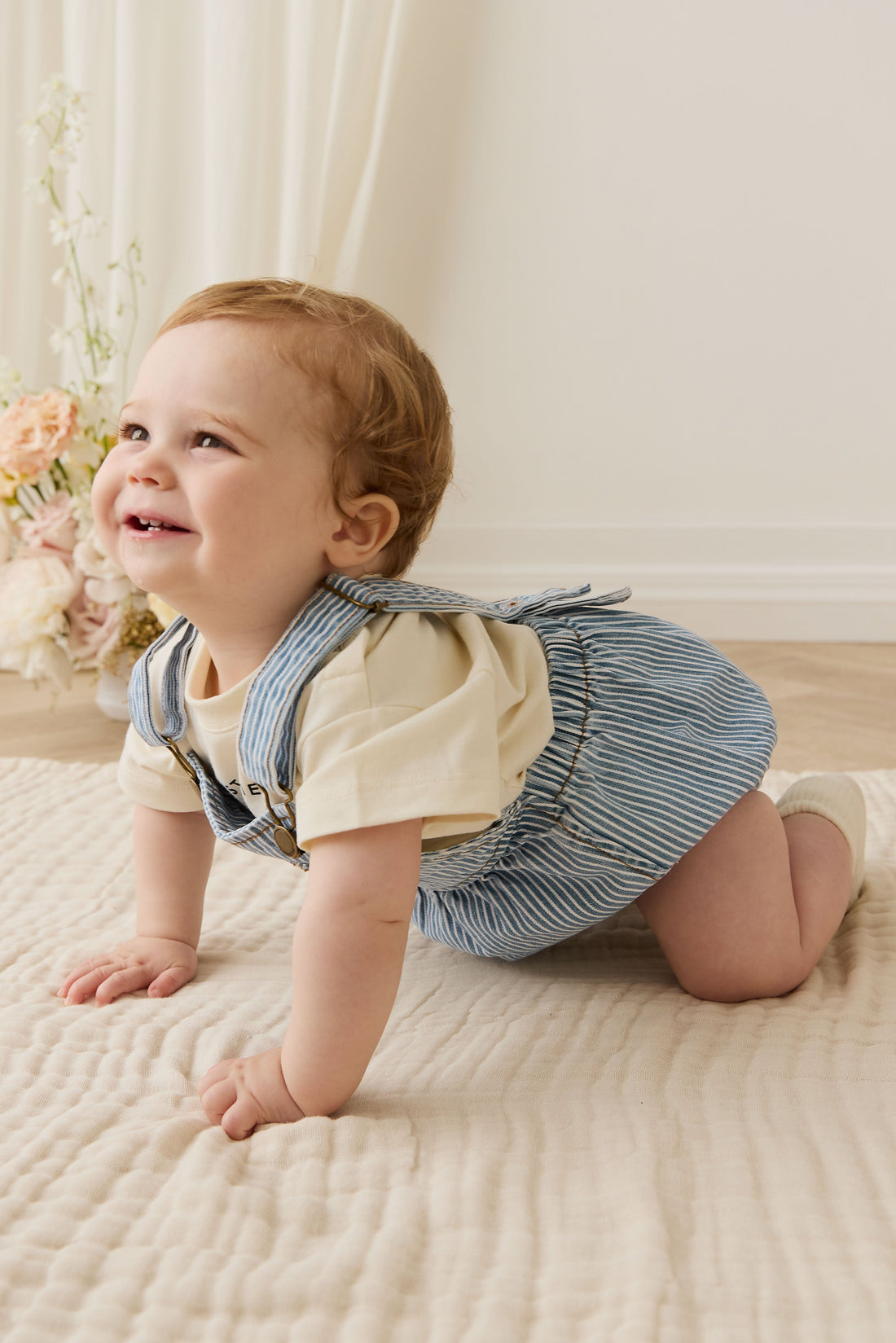 Pax Playsuit - Holiday Stripe Childrens Playsuit from Jamie Kay Australia