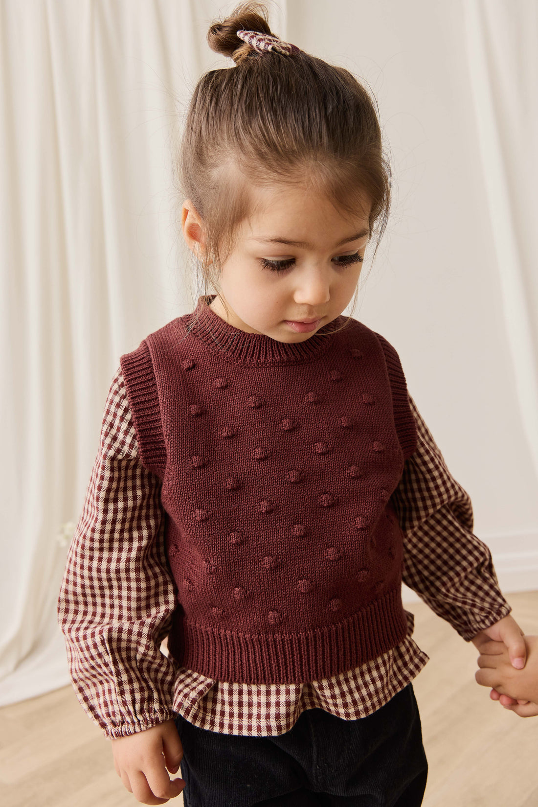 Albie Vest - Chocolate Chip Childrens Vest from Jamie Kay Australia