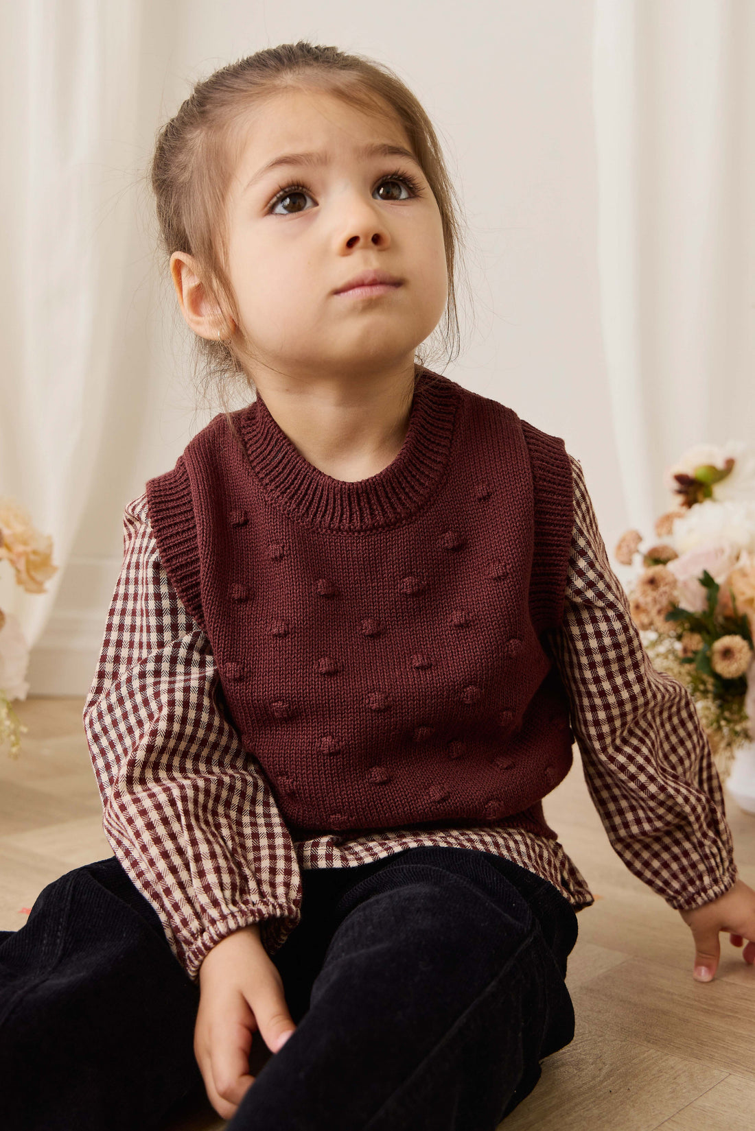 Albie Vest - Chocolate Chip Childrens Vest from Jamie Kay Australia
