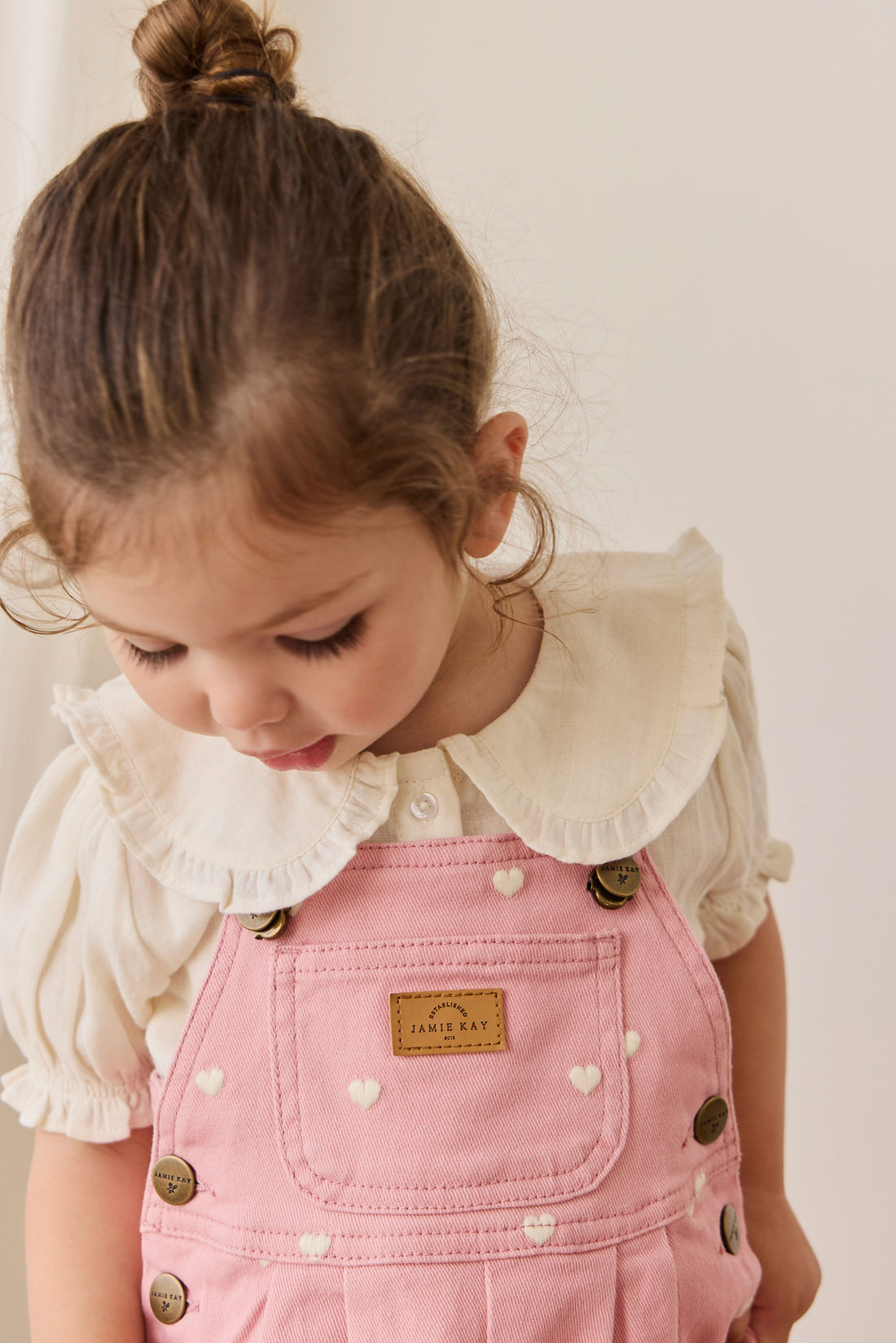 Blair Overall - Petite Heart Rose Childrens Overall from Jamie Kay Australia