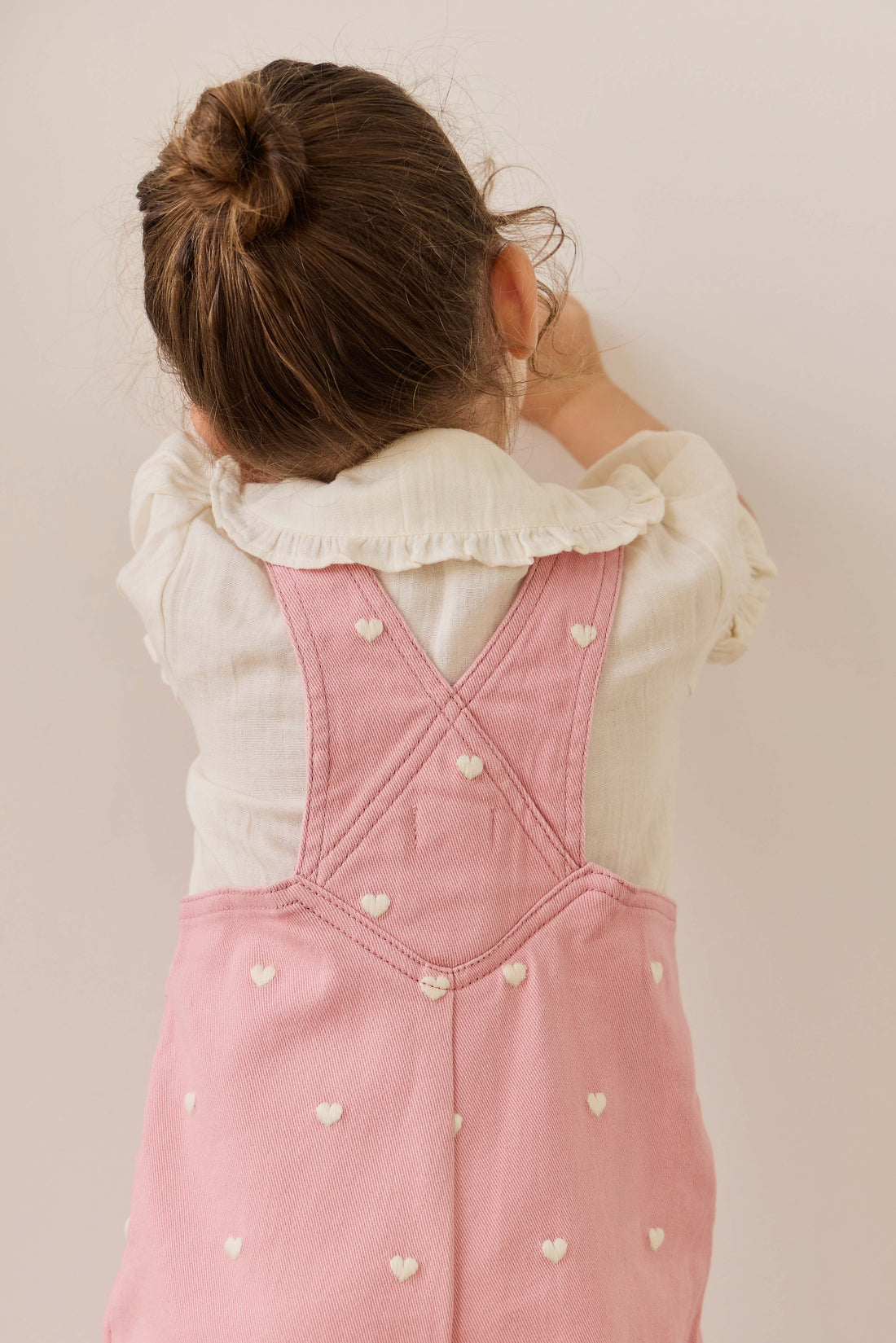 Blair Overall - Petite Heart Rose Childrens Overall from Jamie Kay Australia
