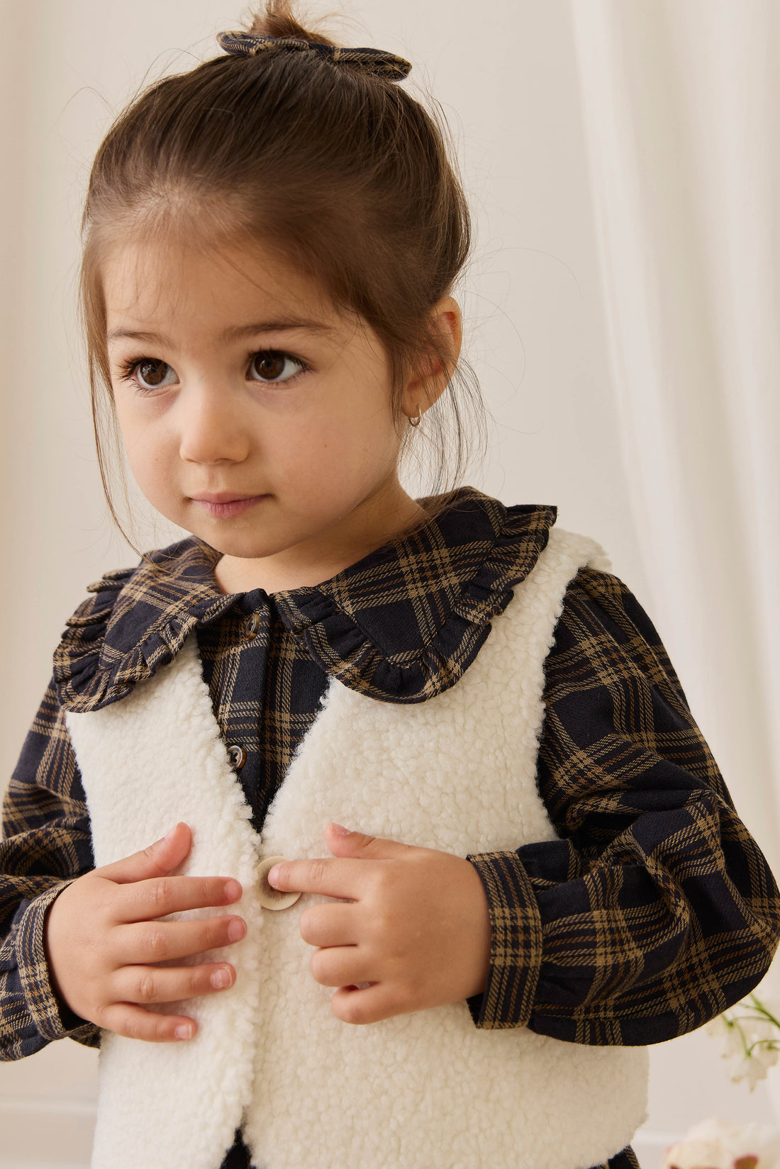 Petal Vest - Natural Childrens Vest from Jamie Kay Australia