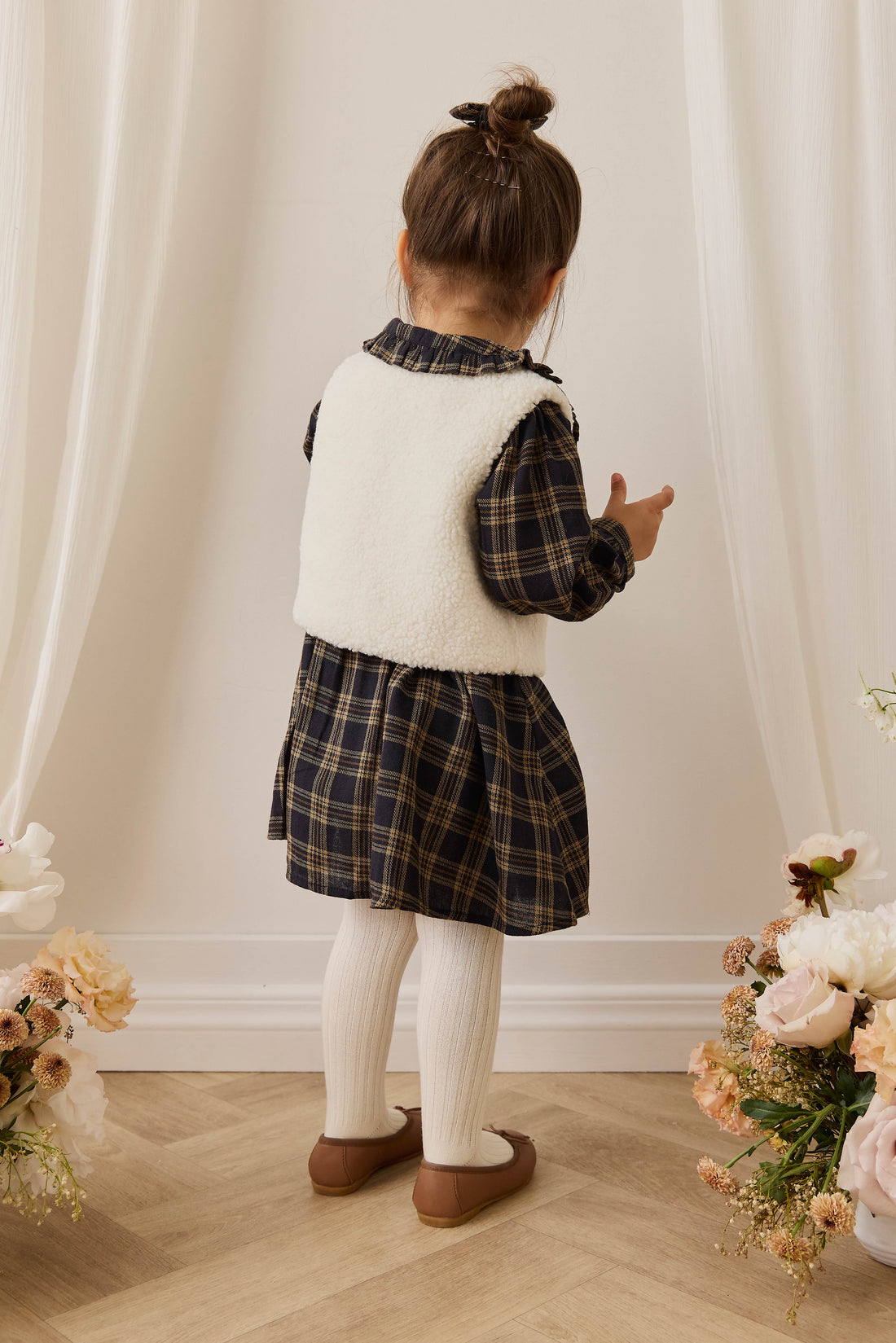 Petal Vest - Natural Childrens Vest from Jamie Kay Australia