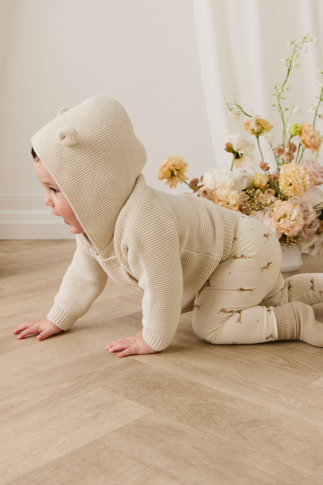 Organic Cotton Everyday Legging - Play Ball Cassava Childrens Legging from Jamie Kay Australia