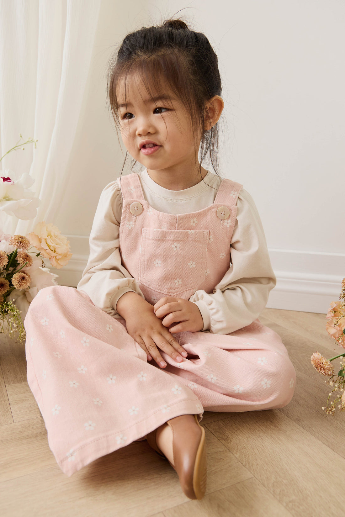 Dorian Overall - Josie Floral Trinket Childrens Overall from Jamie Kay Australia