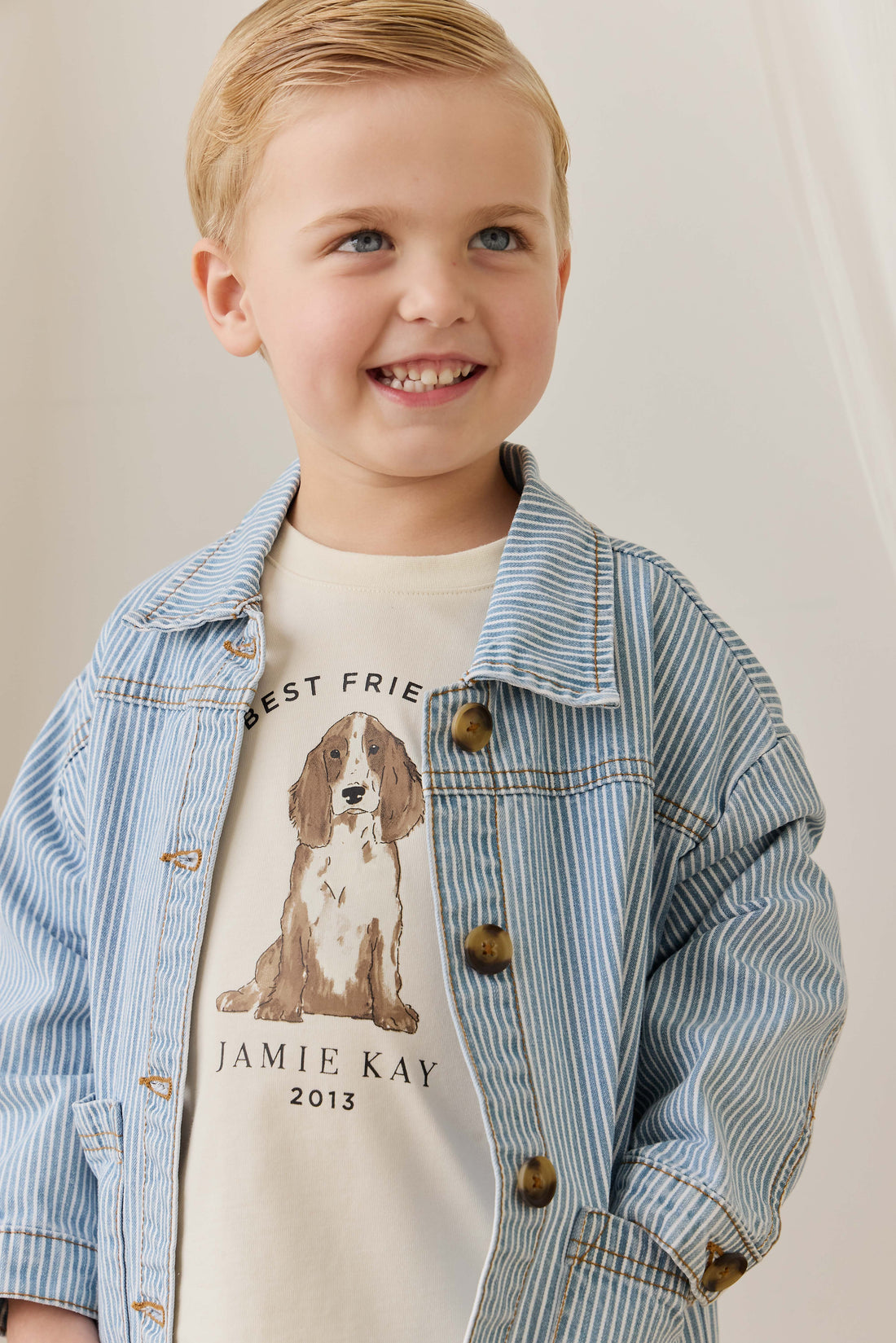 Axel Jacket - Holiday Stripe Childrens Jacket from Jamie Kay Australia