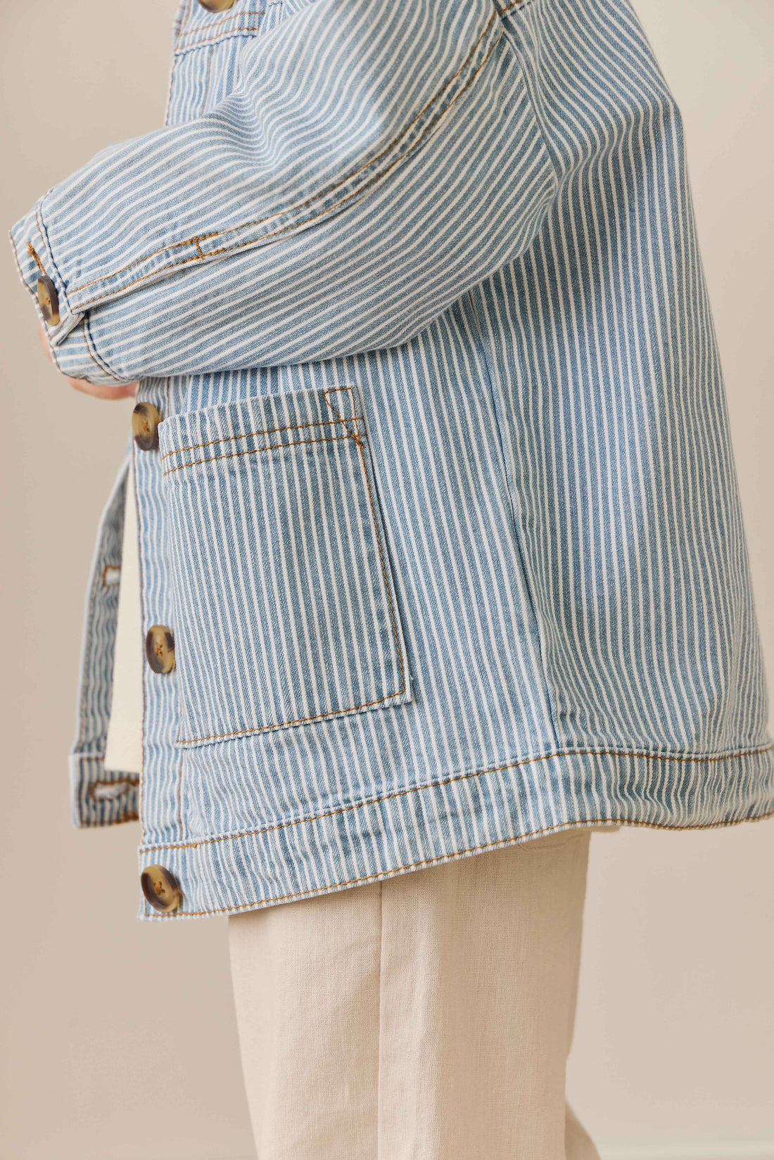 Axel Jacket - Holiday Stripe Childrens Jacket from Jamie Kay Australia
