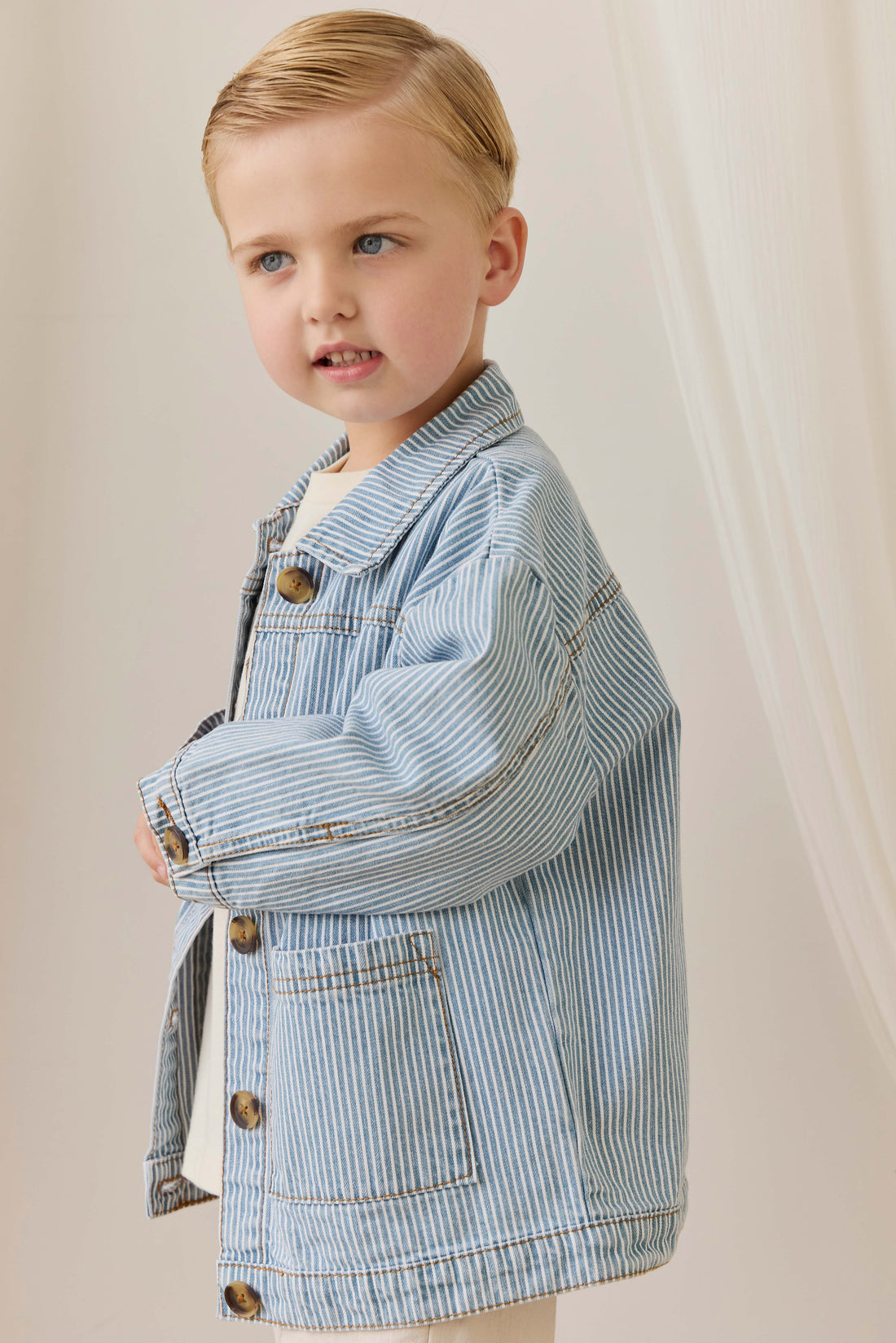 Axel Jacket - Holiday Stripe Childrens Jacket from Jamie Kay Australia