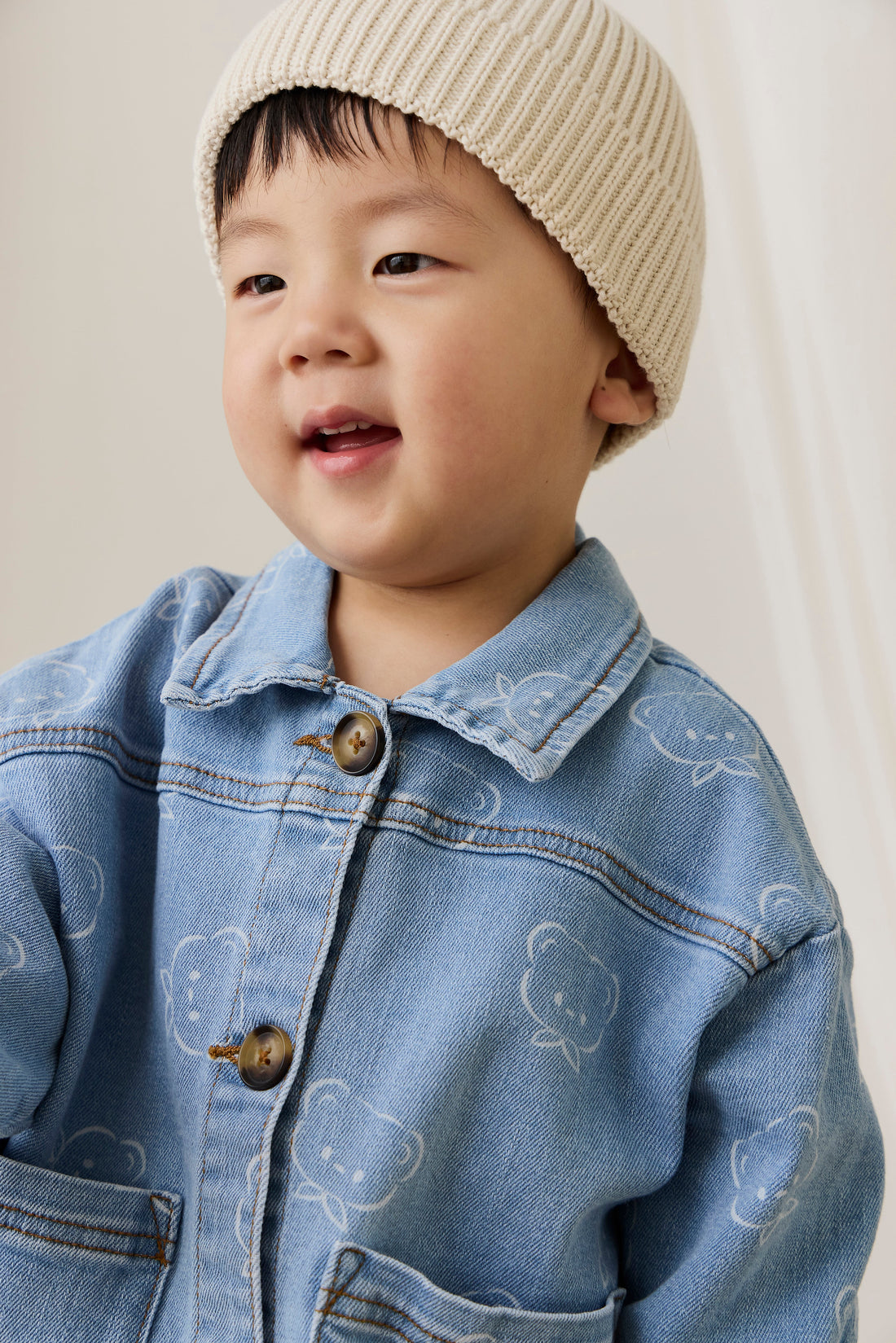 Axel Jacket - Bowie Bear Denim Childrens Jacket from Jamie Kay Australia