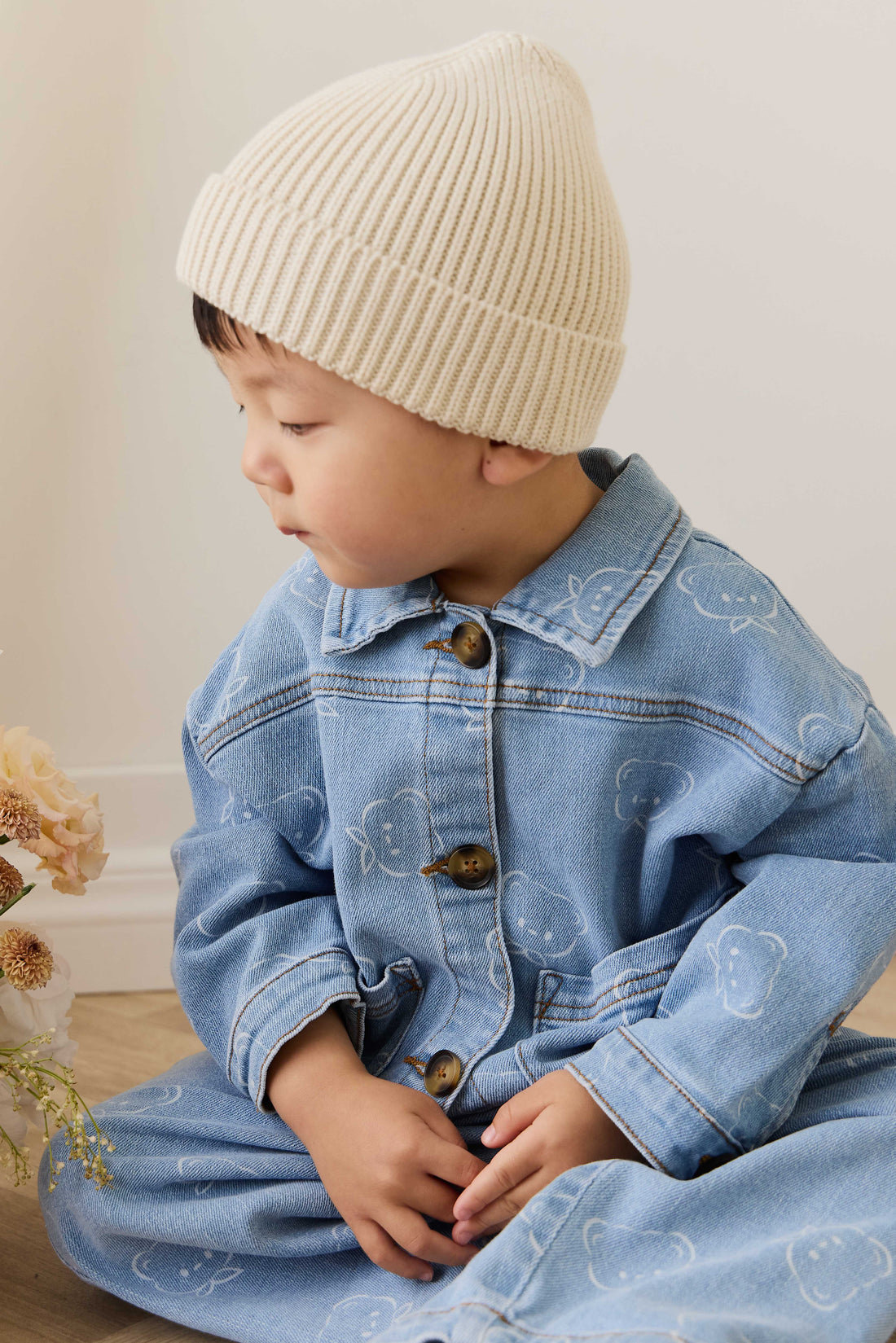 Axel Jacket - Bowie Bear Denim Childrens Jacket from Jamie Kay Australia