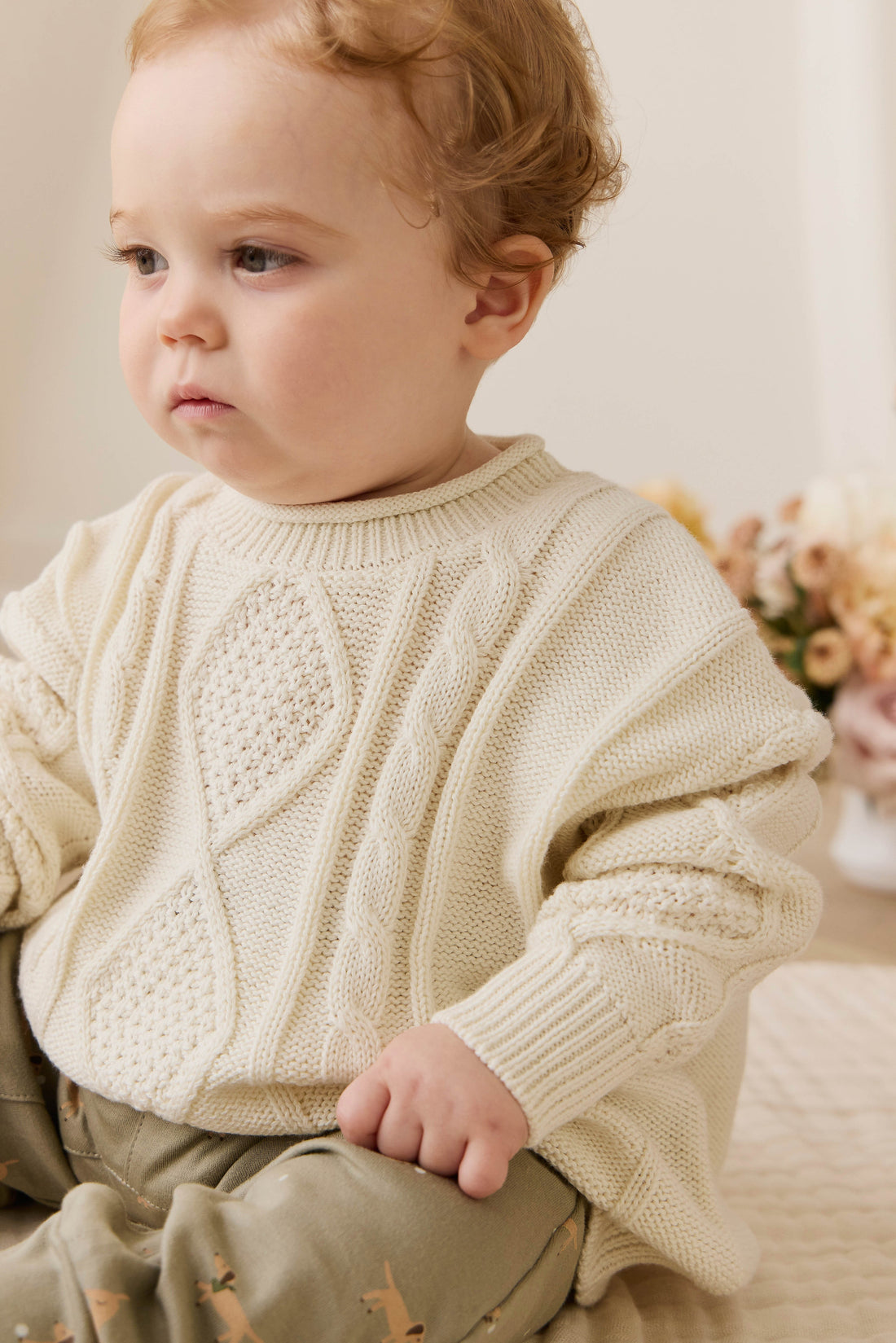 Sloan Jumper - Cloud Childrens Jumper from Jamie Kay Australia