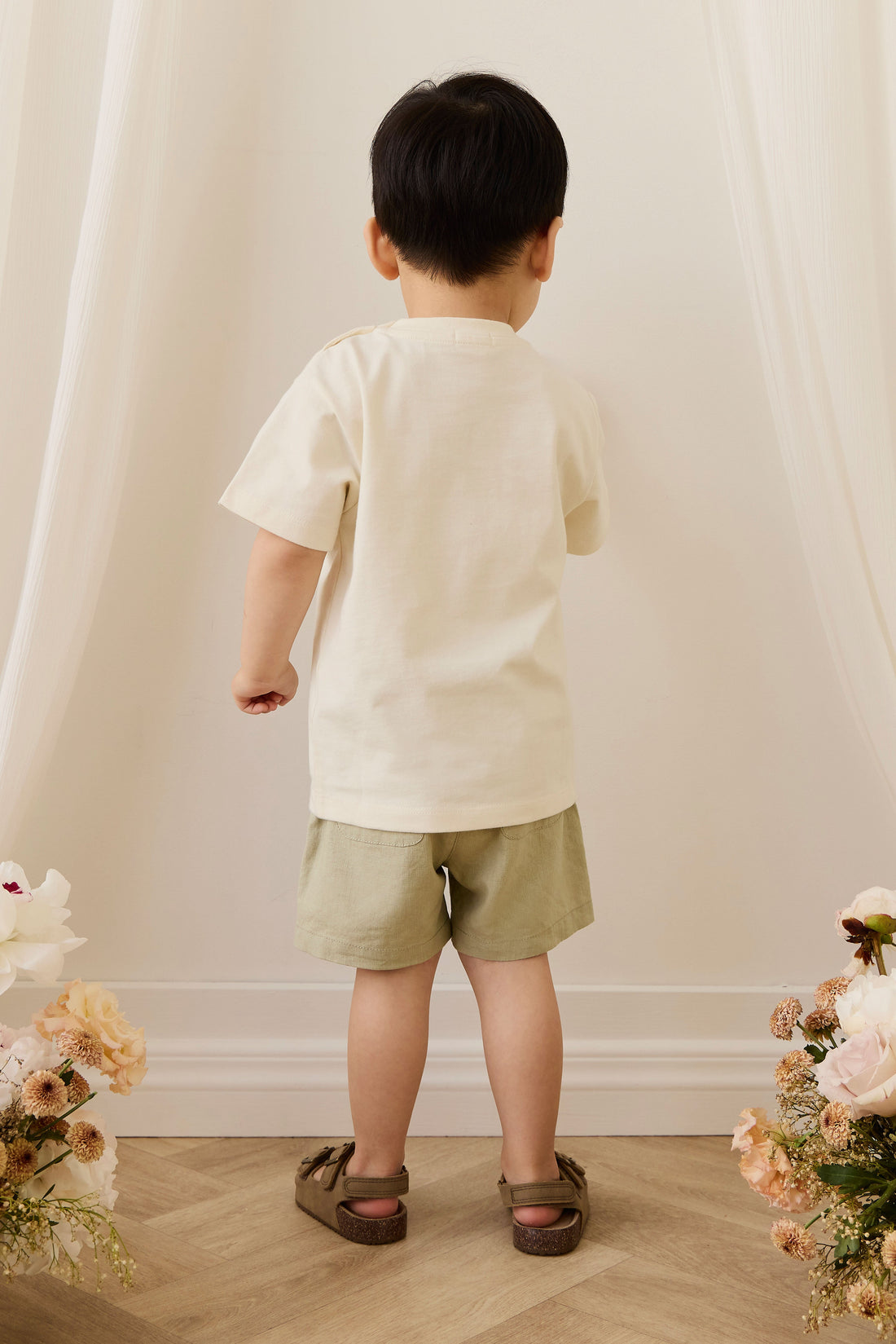 Ali Linen/Cotton Short - Lichen Childrens Short from Jamie Kay Australia