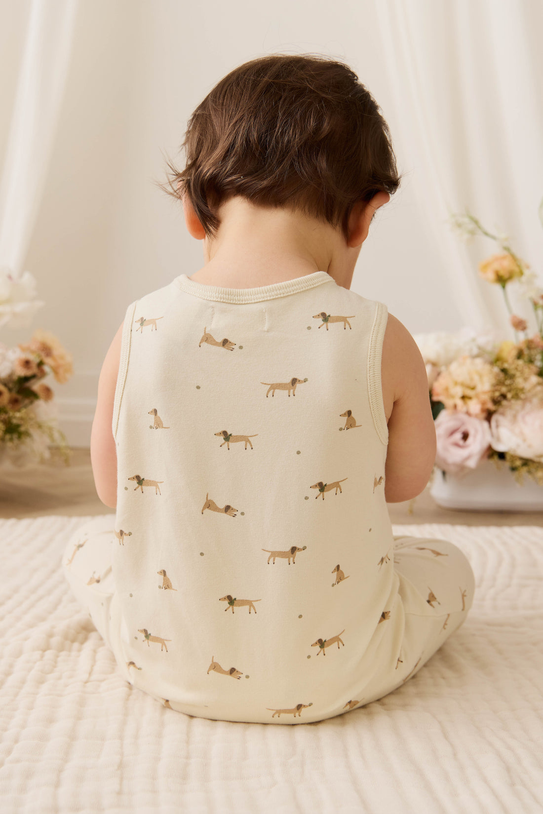 Organic Cotton Rupert Onepiece - Play Ball Cassava Childrens Onepiece from Jamie Kay Australia