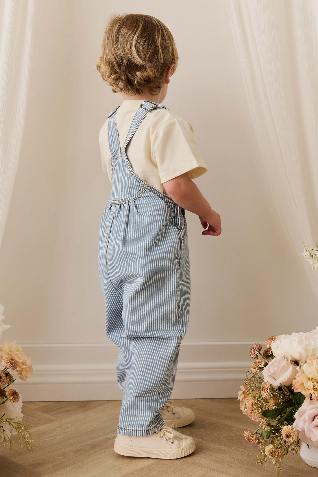 Cecil Overall - Holiday Stripe Childrens Overall from Jamie Kay Australia