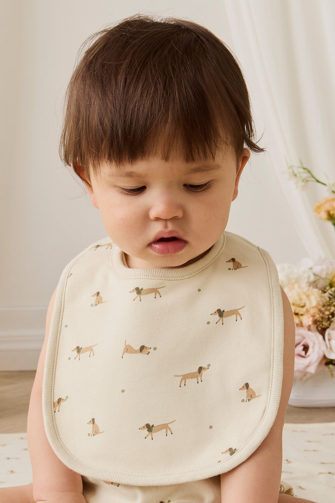 Organic Cotton Bib - Play Ball Cassava Childrens Bib from Jamie Kay Australia
