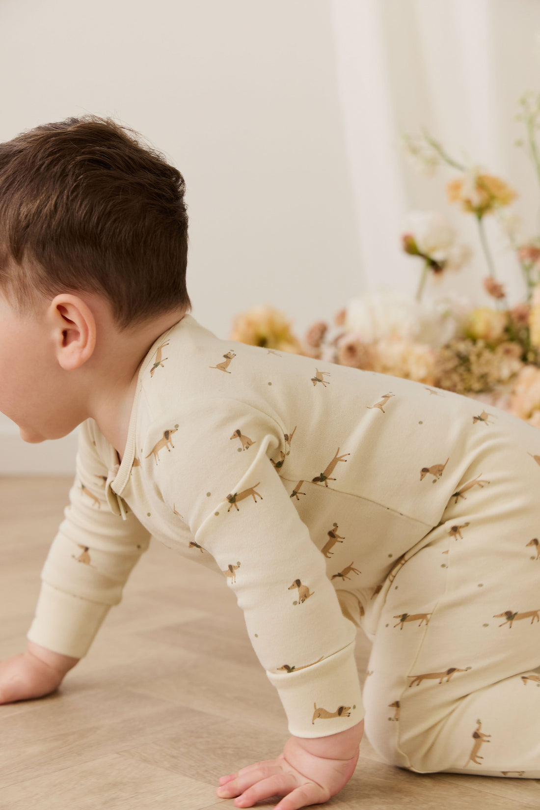 Organic Cotton Reese Zip Onepiece - Play Ball Cassava Childrens Onepiece from Jamie Kay Australia