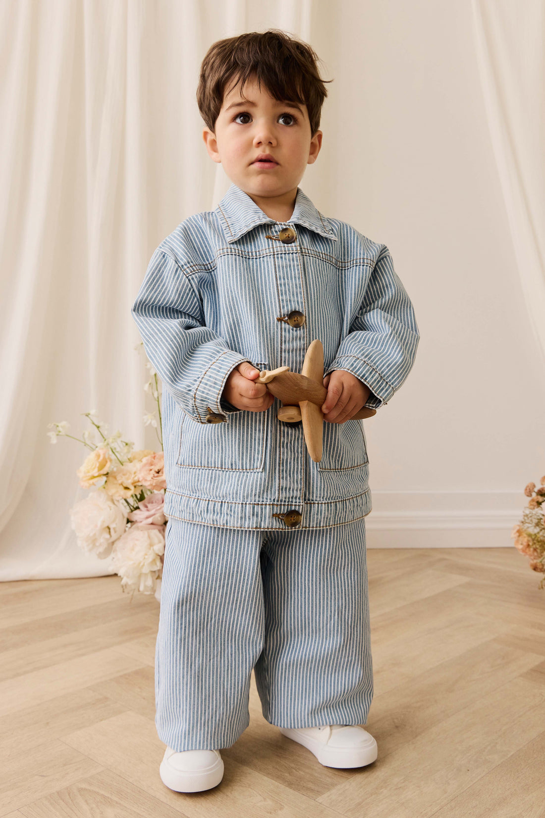 Abel Pant - Holiday Stripe Childrens Pant from Jamie Kay Australia
