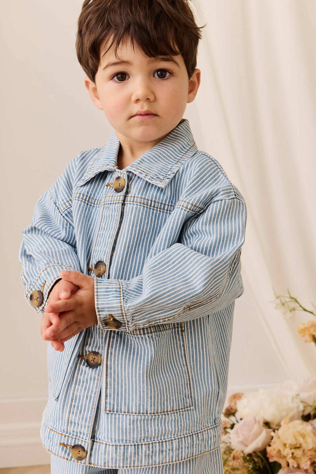 Axel Jacket - Holiday Stripe Childrens Jacket from Jamie Kay Australia