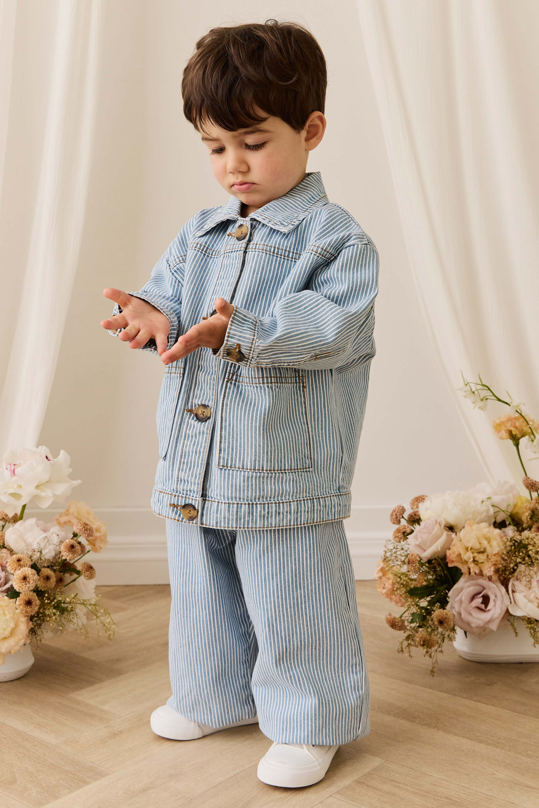 Abel Pant - Holiday Stripe Childrens Pant from Jamie Kay Australia